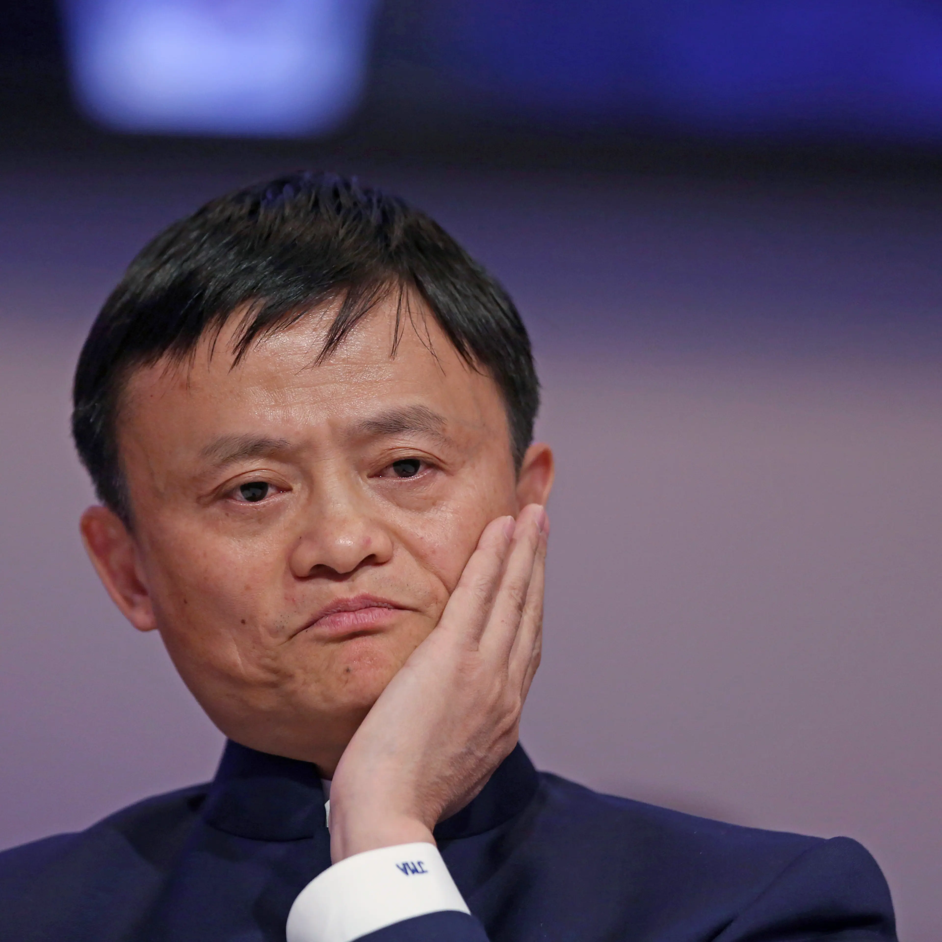 Jack Ma, billionaire and chairman of Alibaba Group Holding Ltd., during the World Economic Forum in Davos, Switzerland on Jan. 23, 2015.