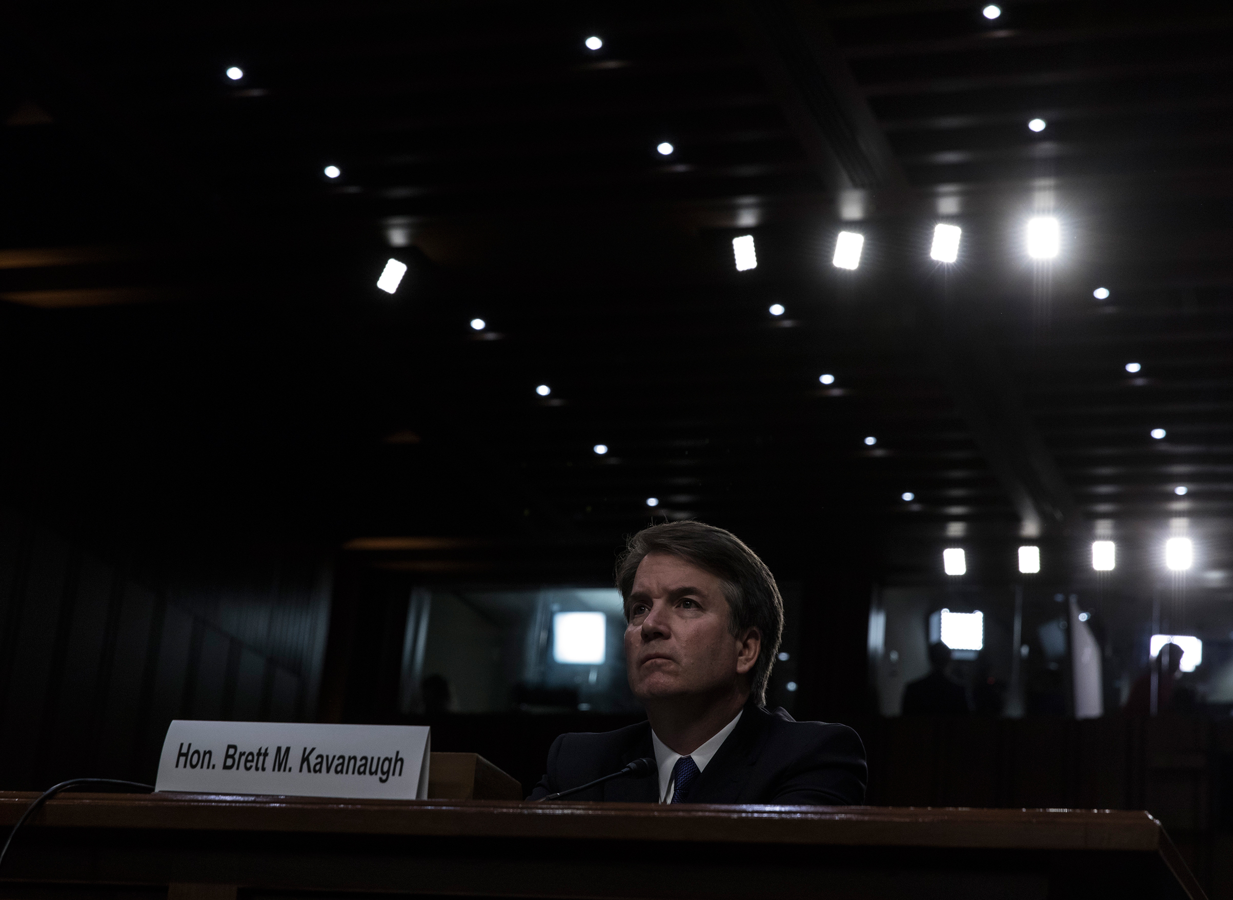 Supreme Court nominee Judge Brett Kavanaugh appears before the Senate Judiciary Committee during his Supreme Court confirmation hearing on Capitol Hill, September 4, 2018 in Washington, DC. 