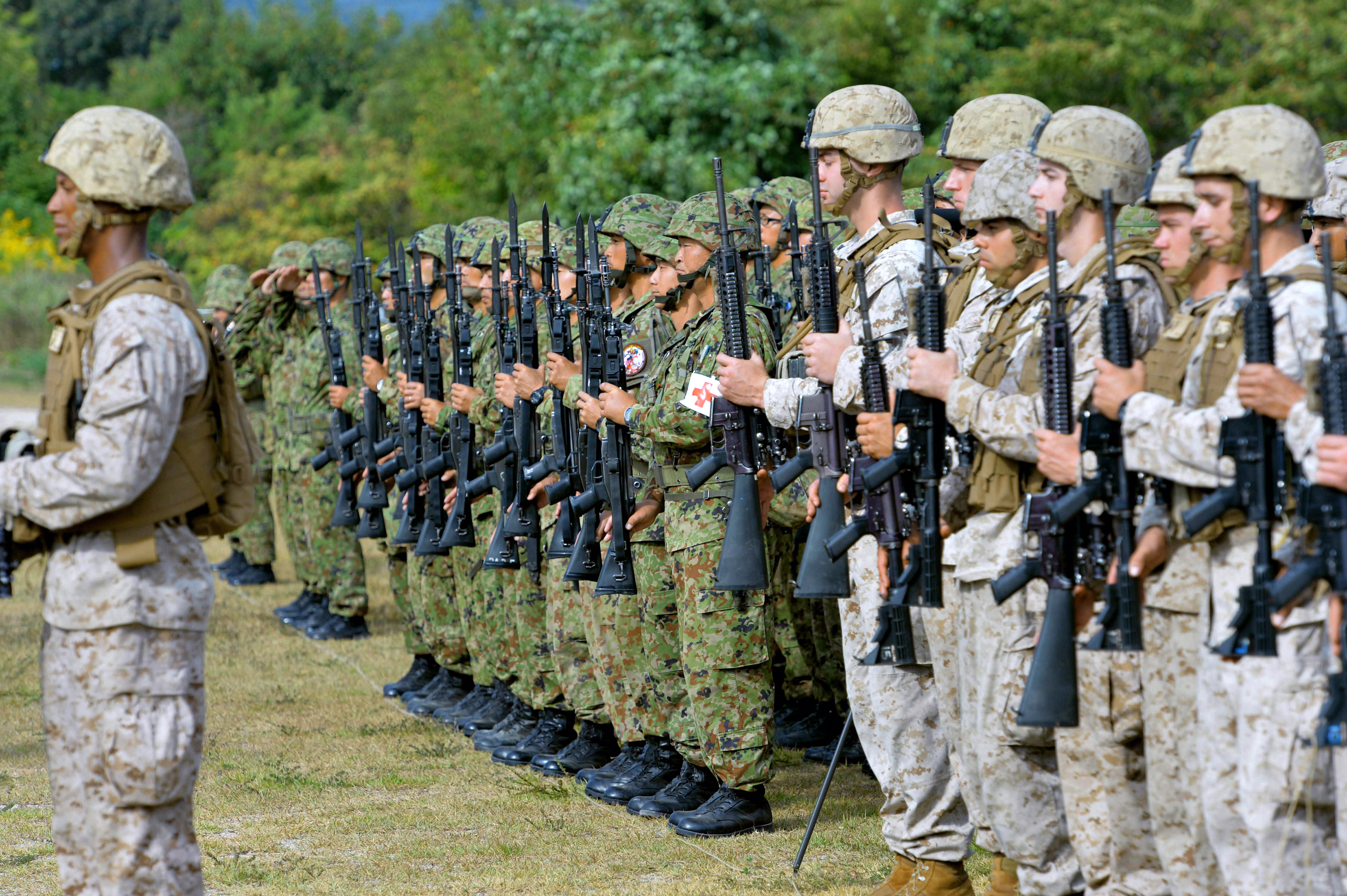 Japan-U.S. Joint Drill Begins