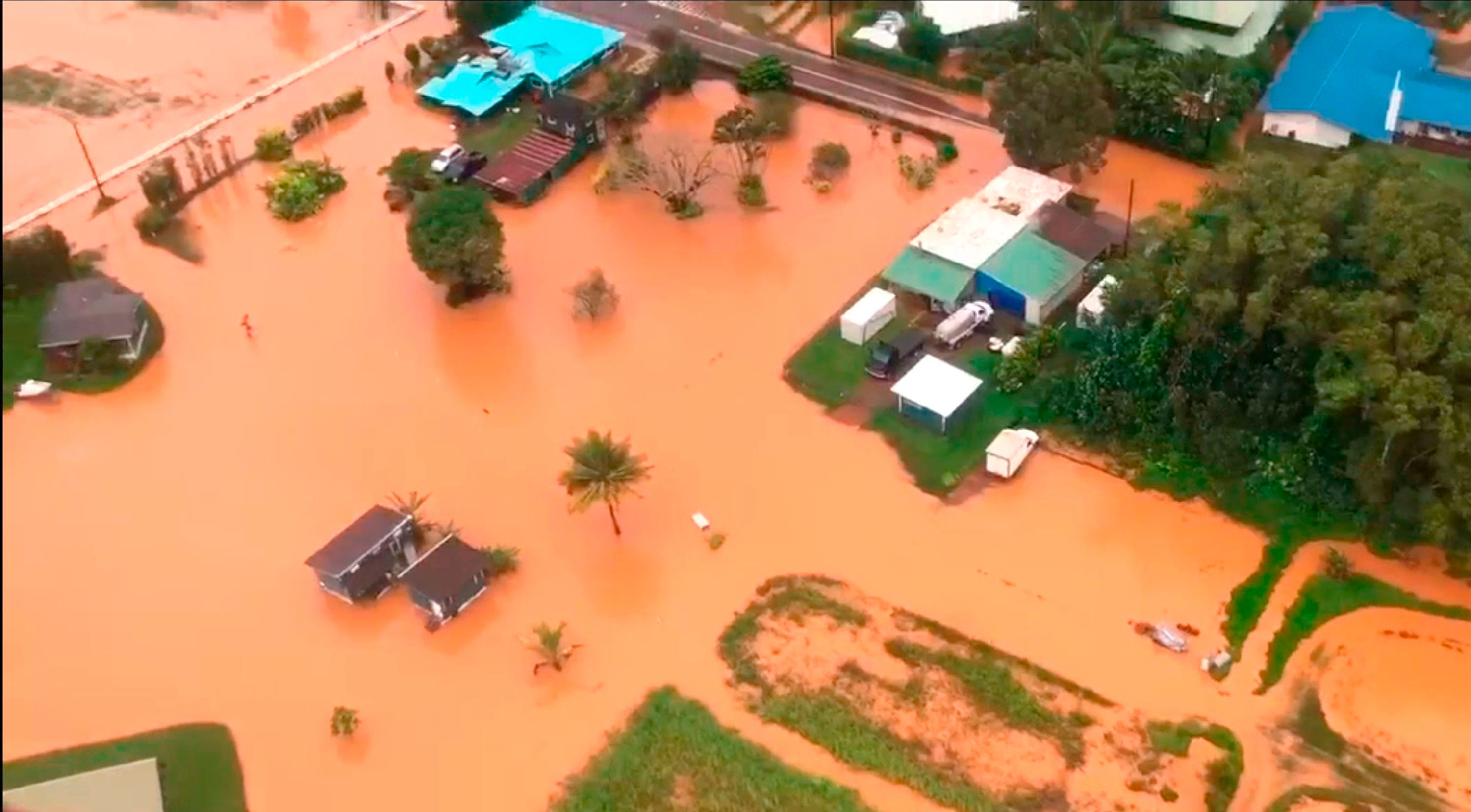 Hawaii Mudslide Flooding