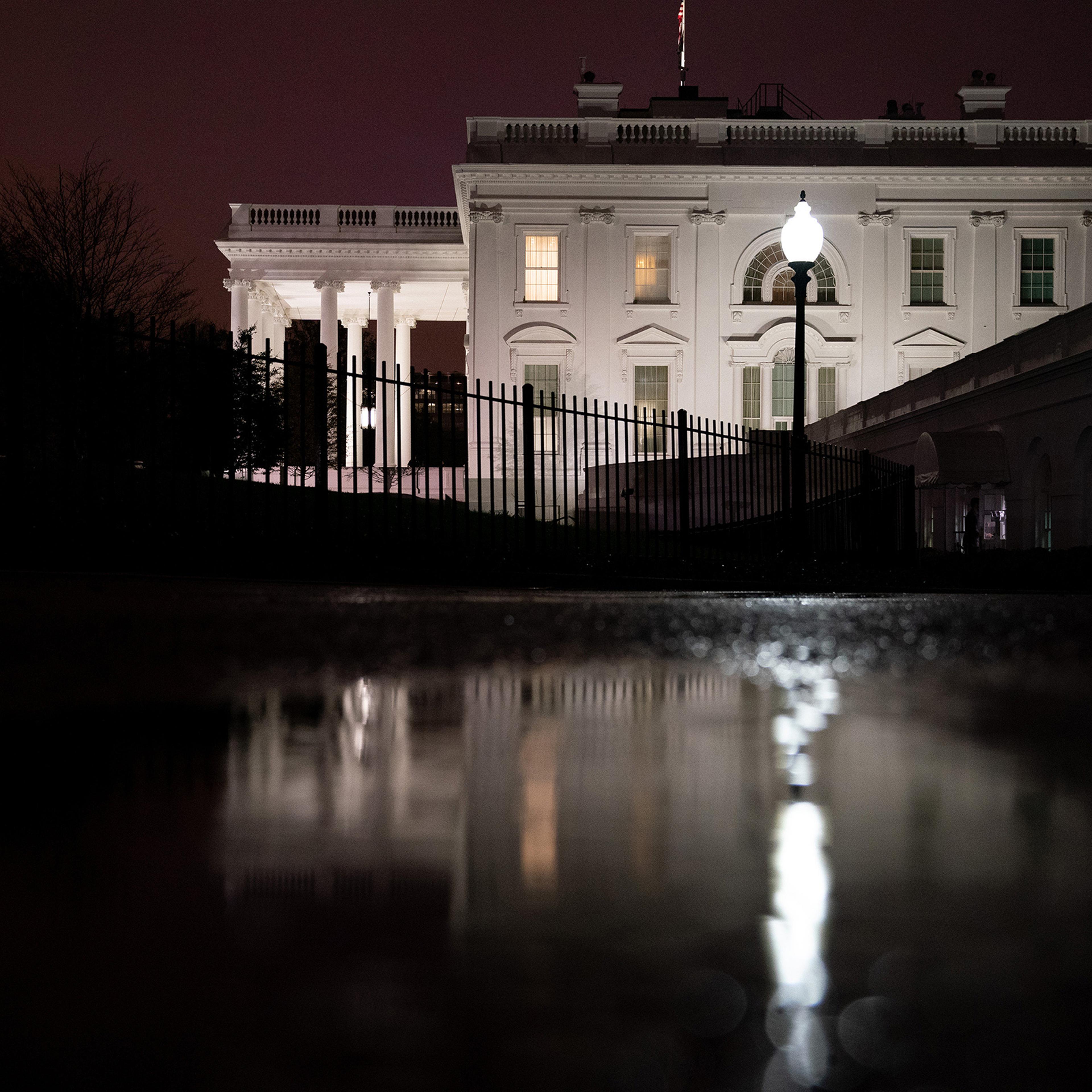 Outside the White House on Nov. 11