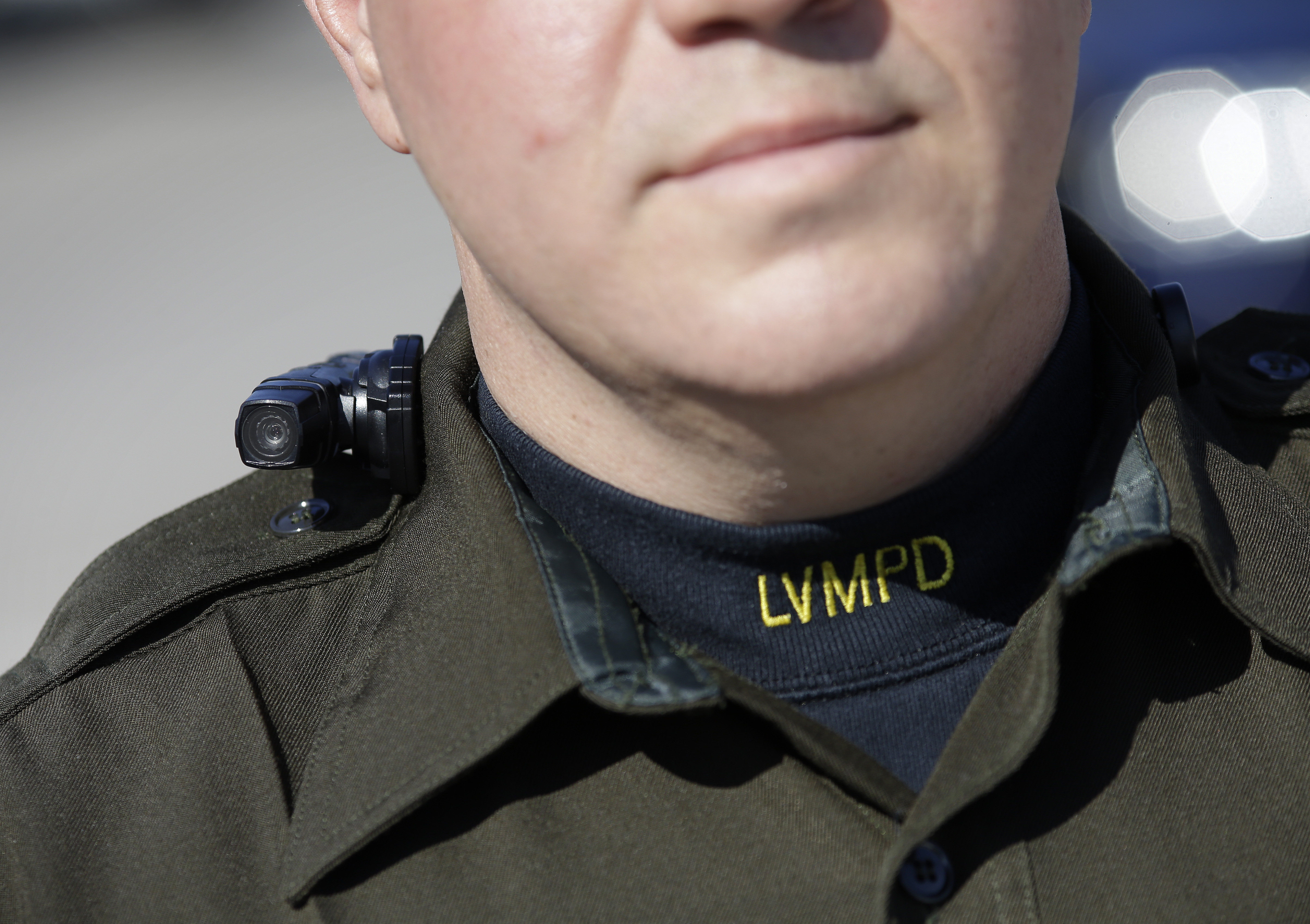 Seattle police may cancel a plan to give 1,000 police officers body cameras like the one shown here worn by a Las Vegas official on Nov. 12, 2014.
