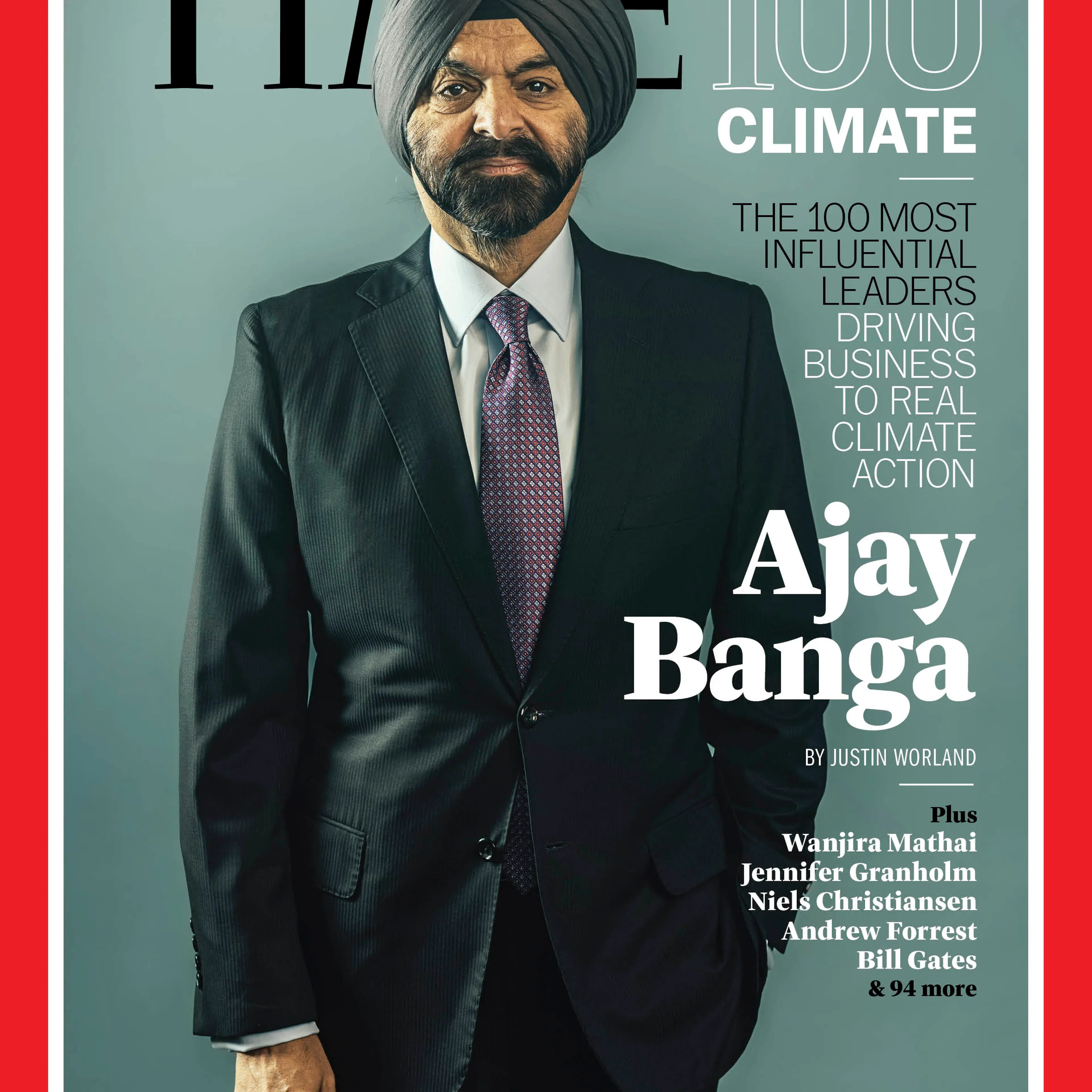 TIME 100 Climate Ajay Banga cover