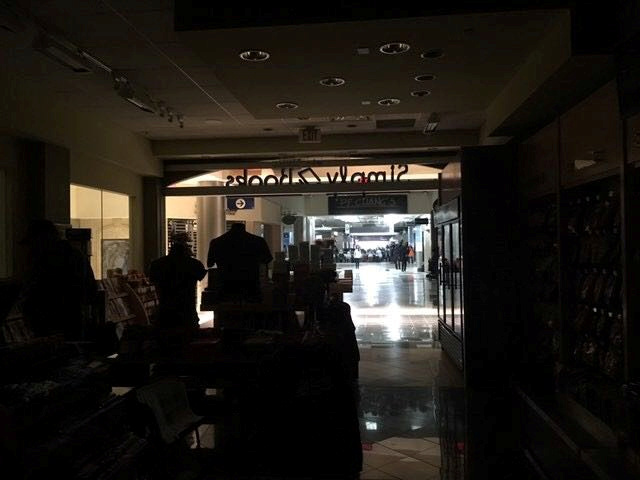 The Atlanta's airport is pictured during the power outage, in Atlanta