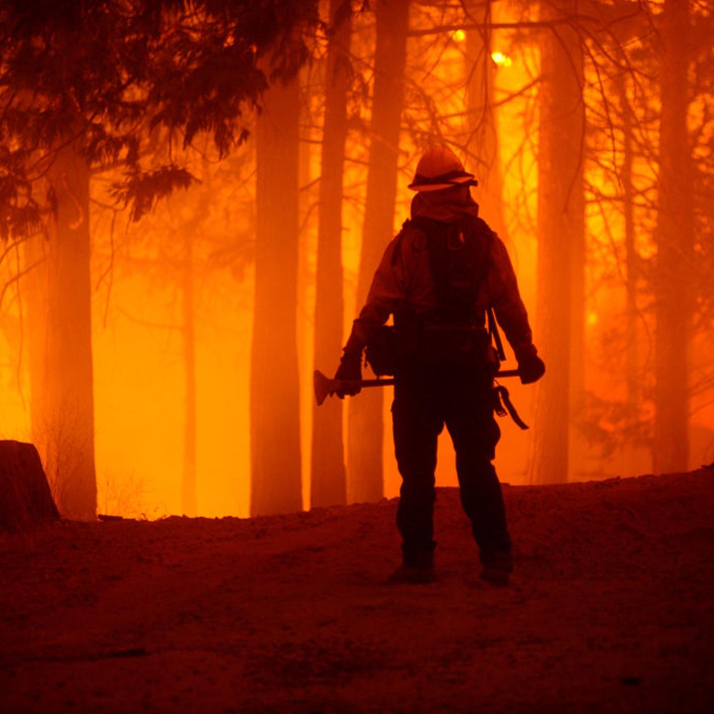 Creek Fire in Fresno County of California