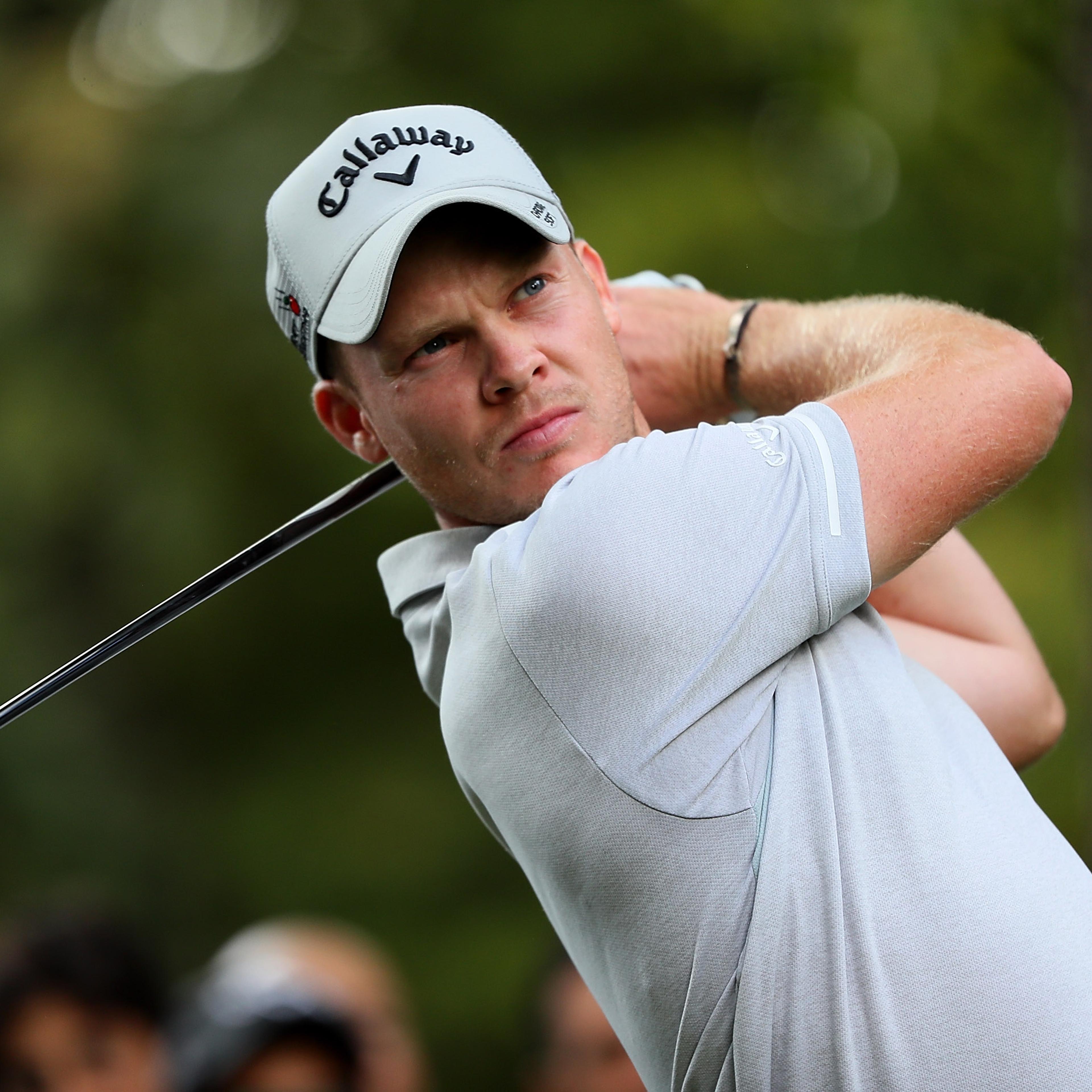 Danny Willett of England hits his tee shot on the fourth hole during the fourth round of the Italian Open at Golf Club Milano in Monza, Italy, on Sept. 18, 2016.