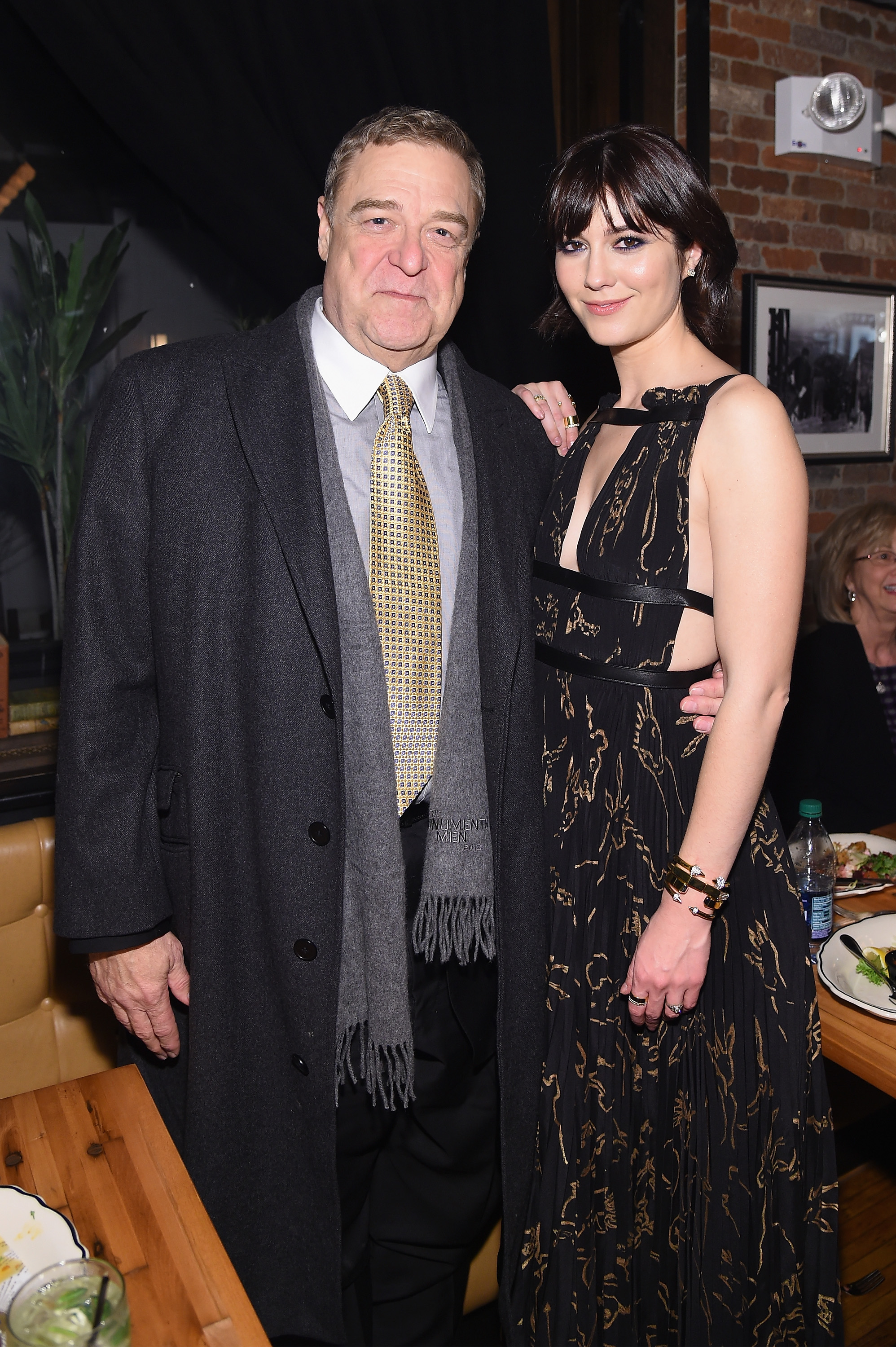 John Goodman and Mary Elizabeth Winstead after the "10 Cloverfield Lane" New York Premiere on March 8, 2016.