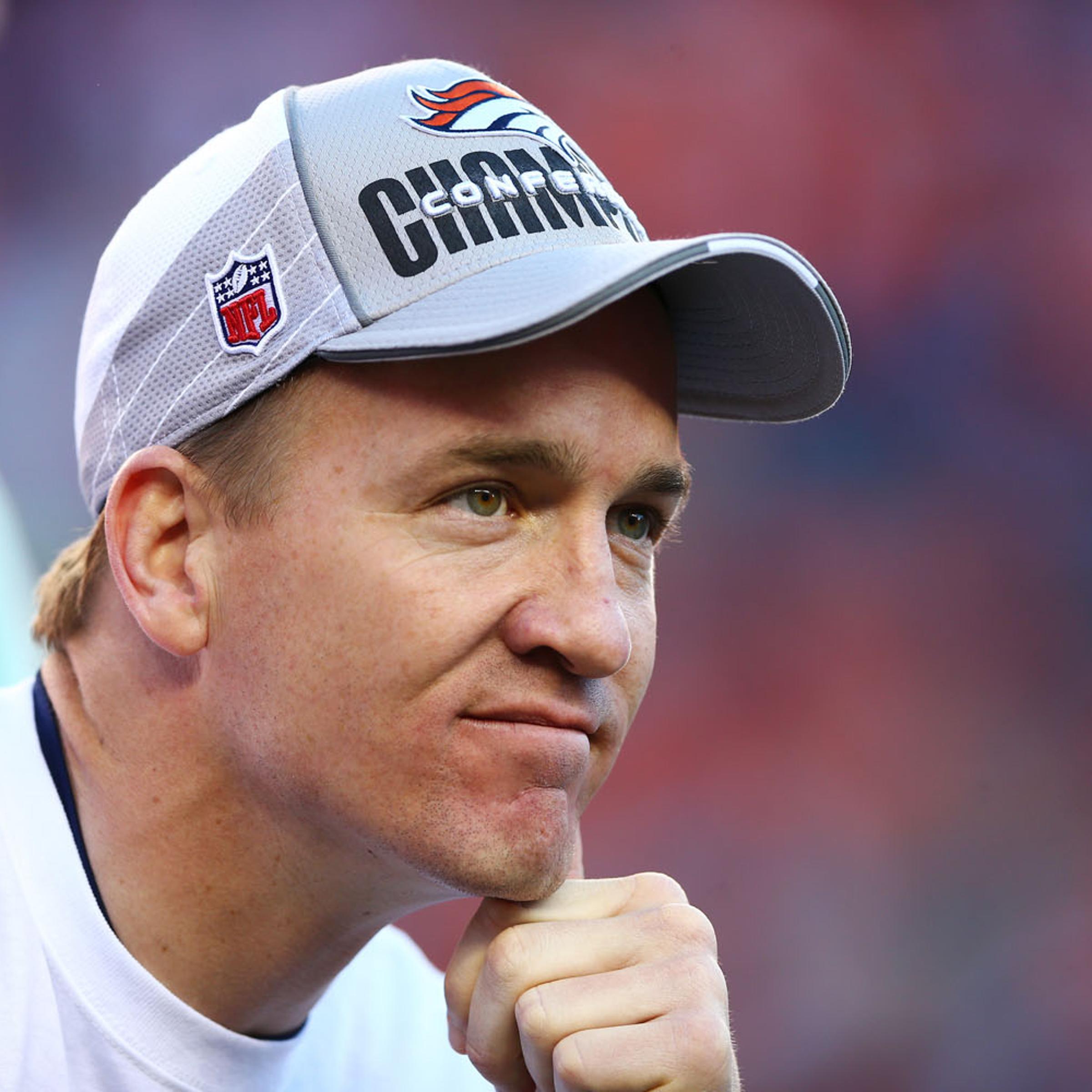 Peyton Manning during the AFC Championship game at Sports Authority Field at Mile High on January 19, 2014 in Denver, Colorado.