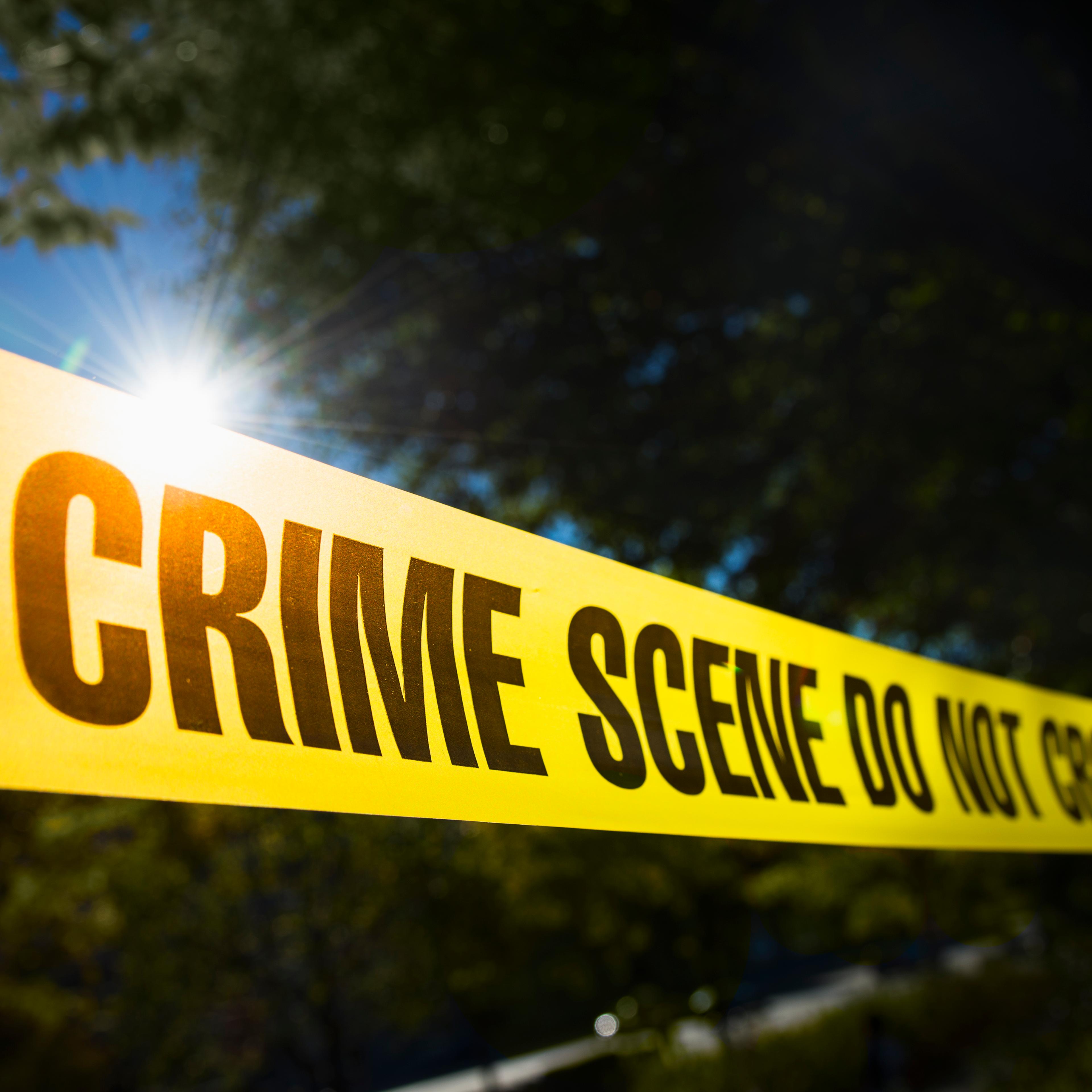 USA, New York State, New York City, Crime scene barrier tape