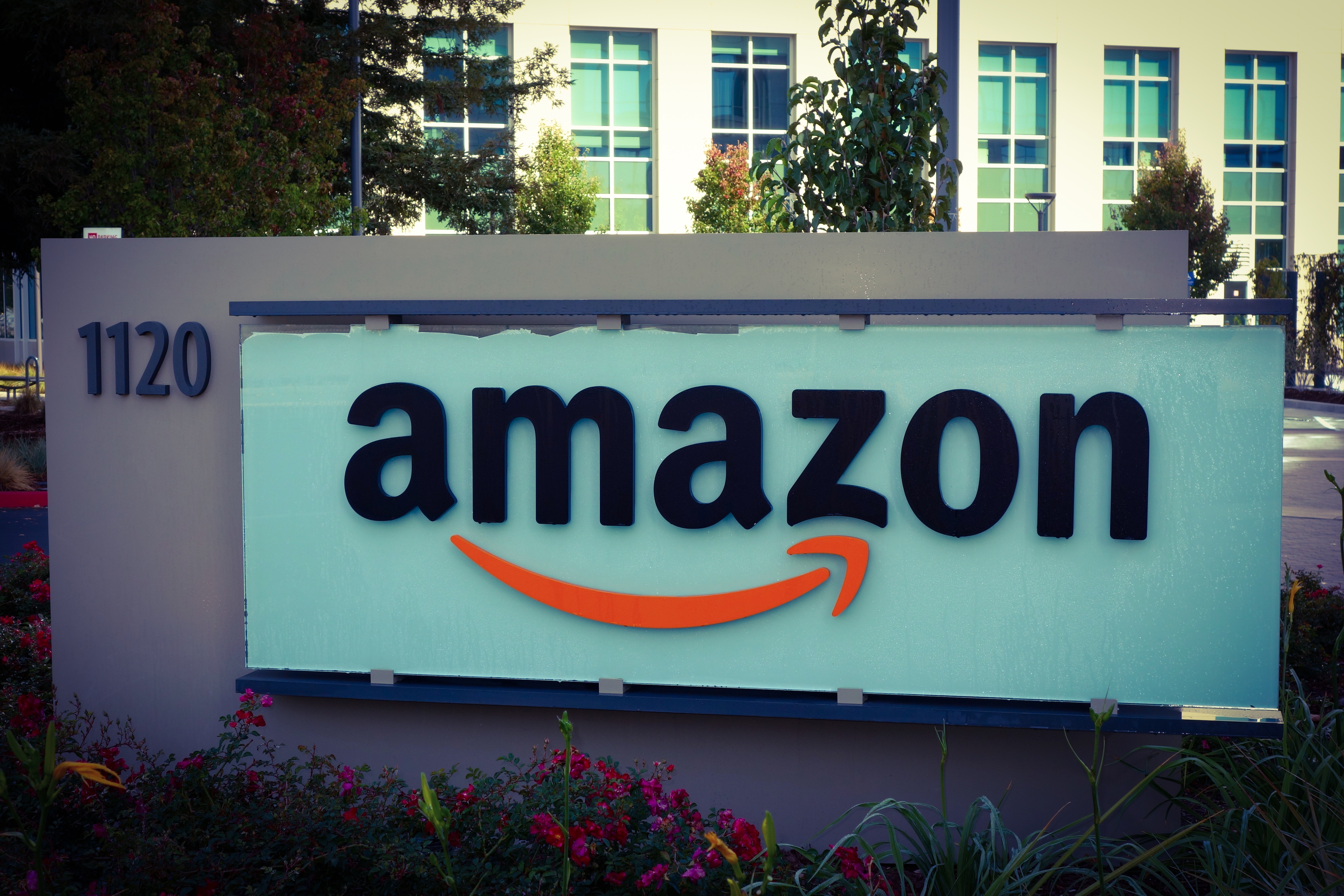 Amazon corporate office building in Sunnyvale, California.