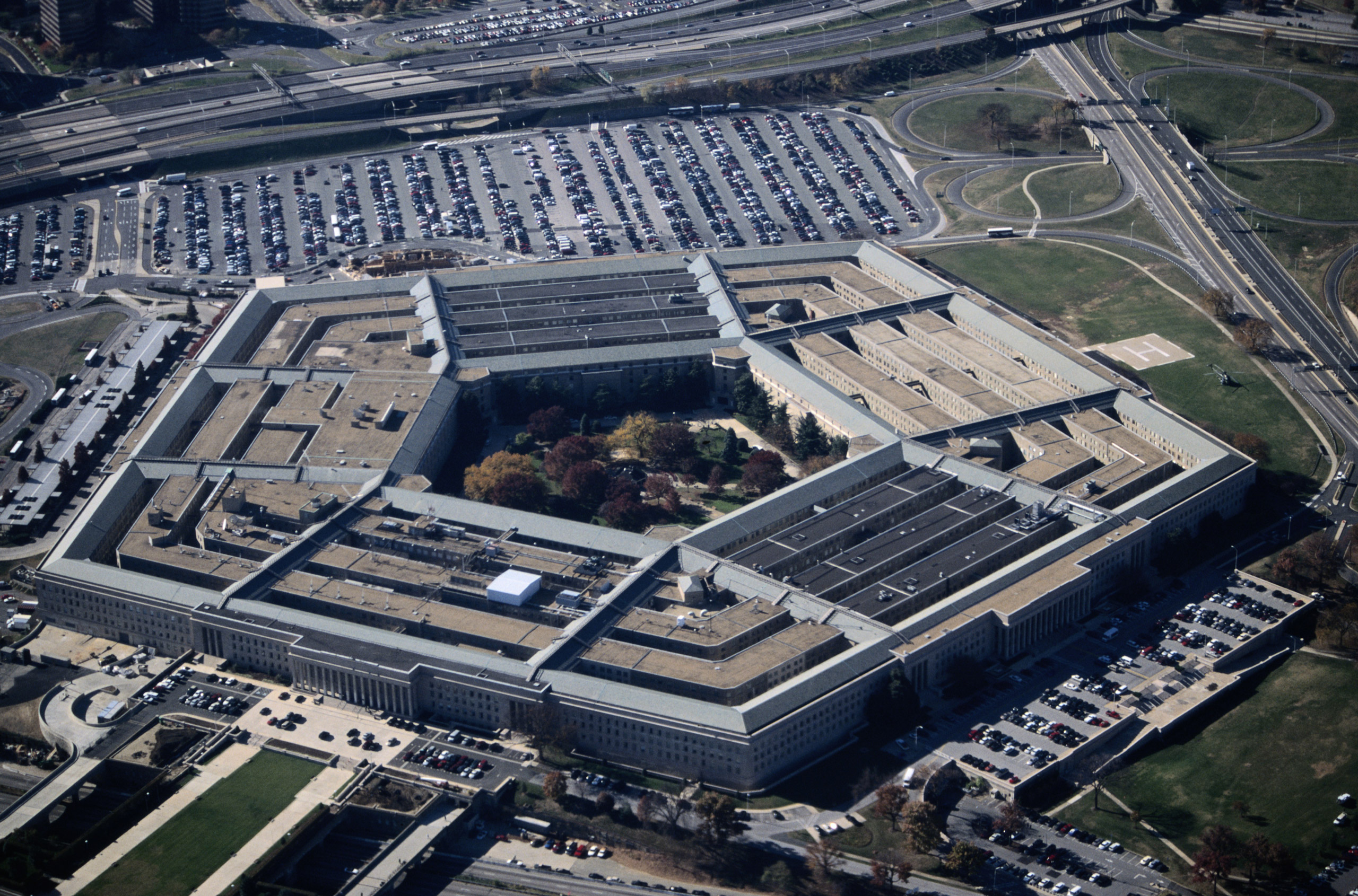 Aerial view of the Pentagon