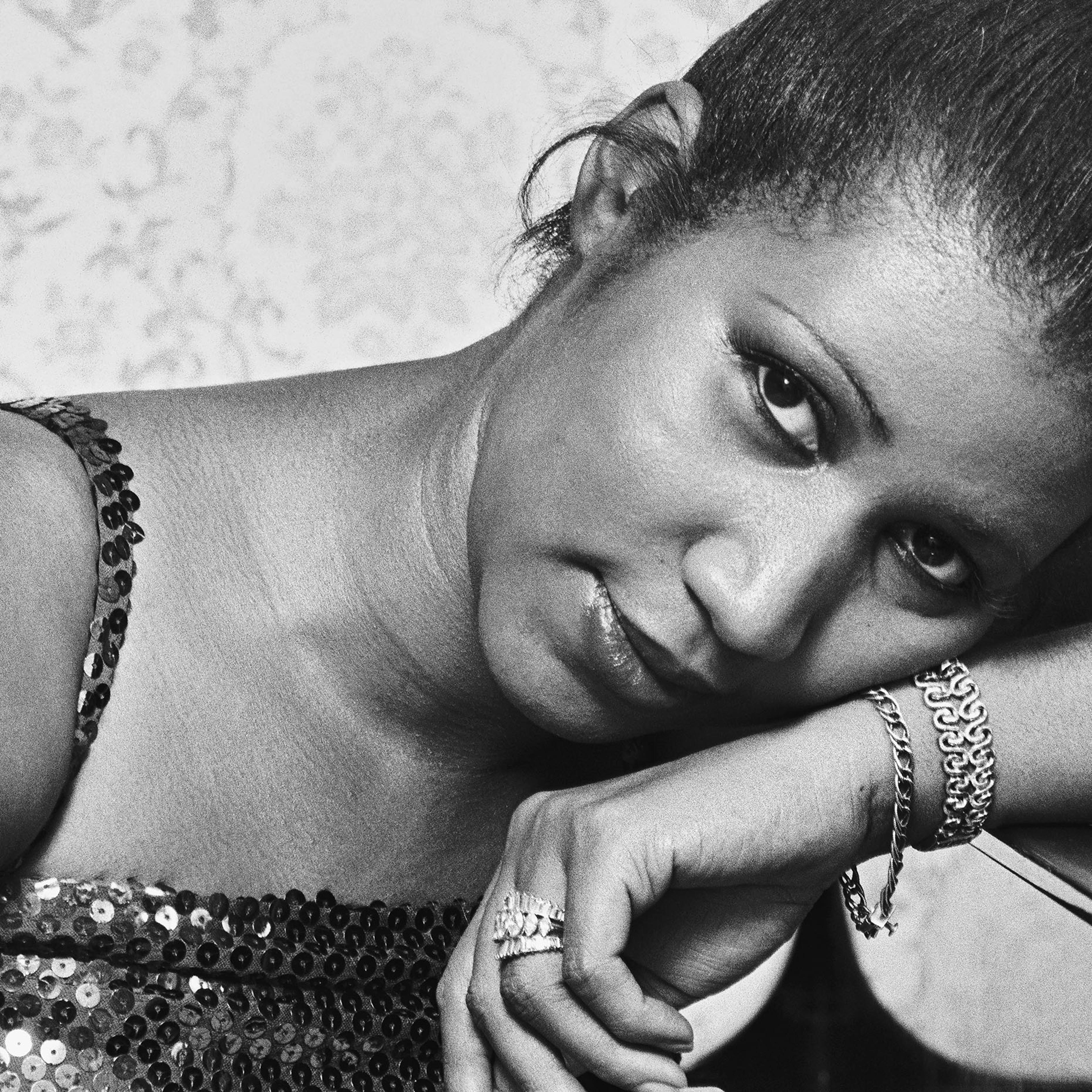 Singer Aretha Franklin, photographed at her Los Angeles home in 1977.