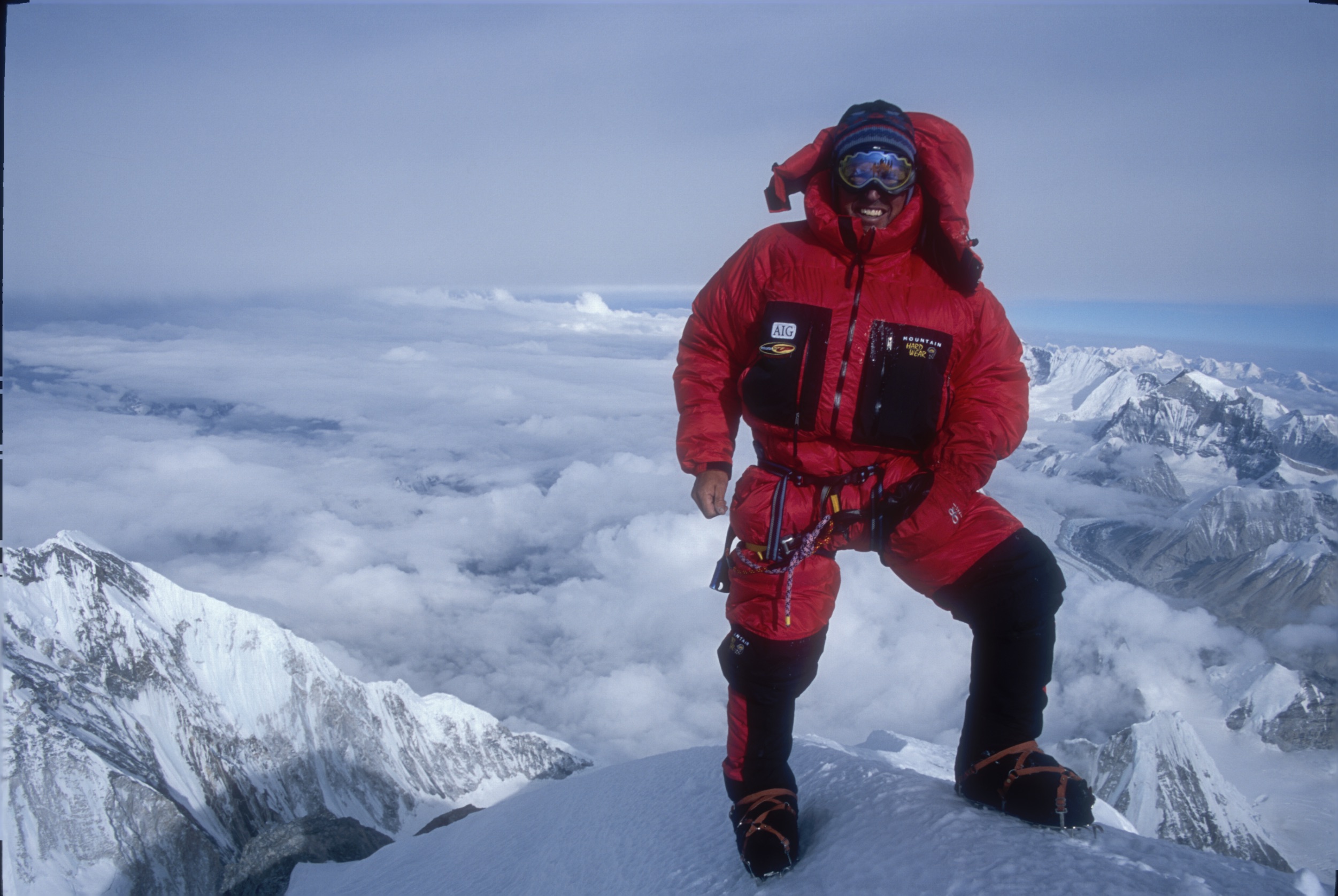 Ed Viesturs is pictured here in 2004, when he climbed Mount Everest for the sixth time. 