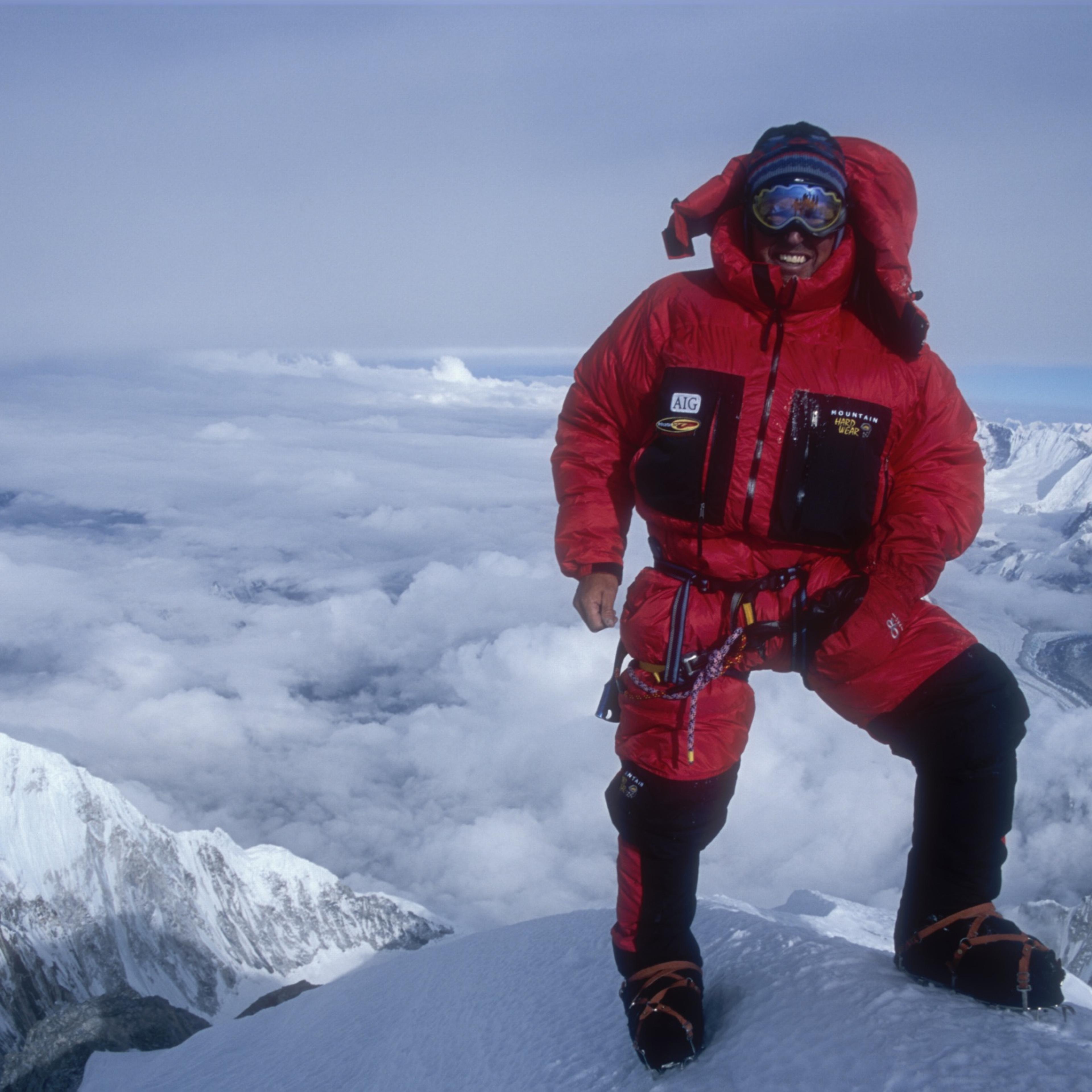 Ed Viesturs is pictured here in 2004, when he climbed Mount Everest for the sixth time.