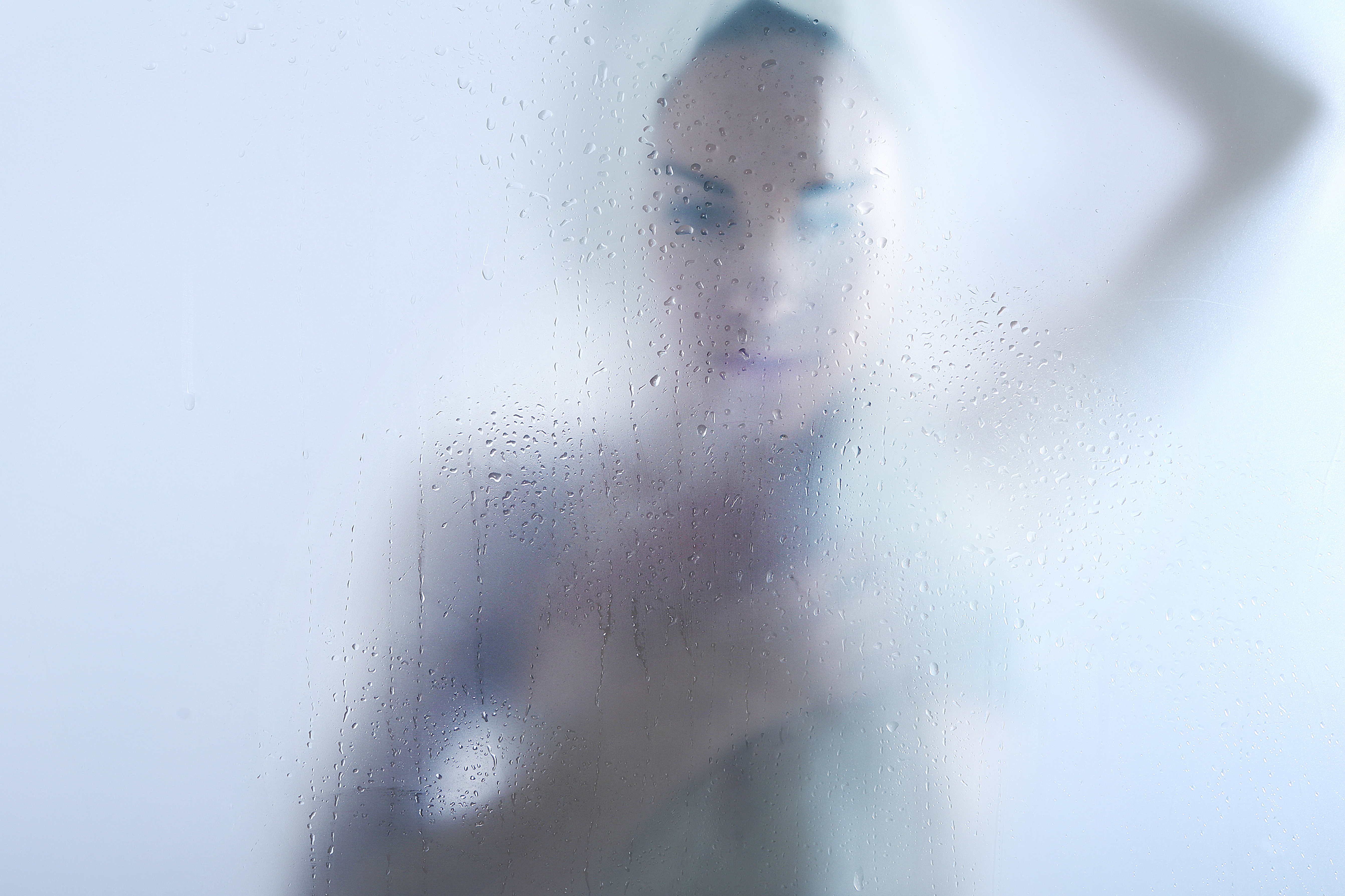 Shower - girl takes a bath
