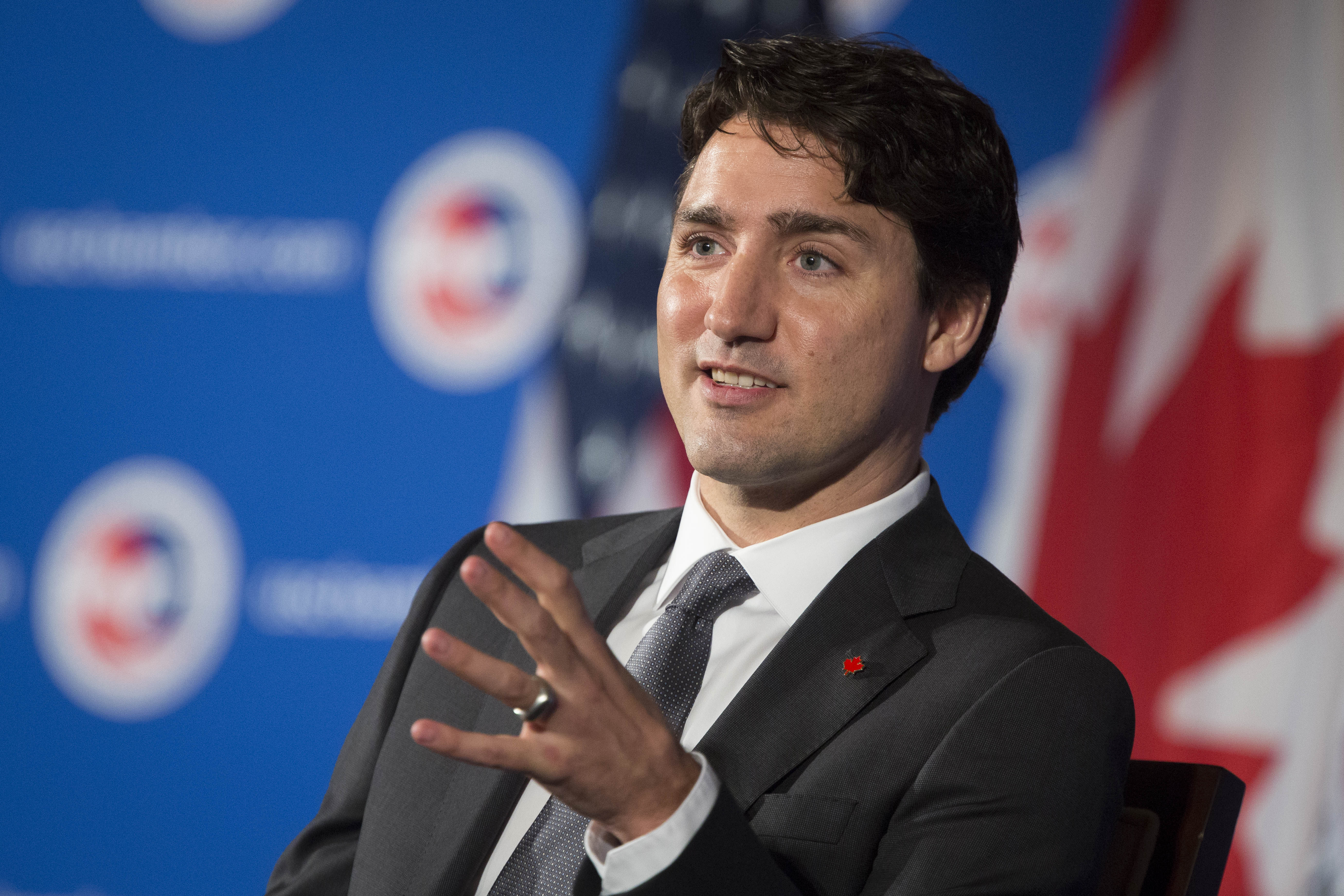 Canadian PM Trudeau Speaks At U.S. Chamber Of Commerce