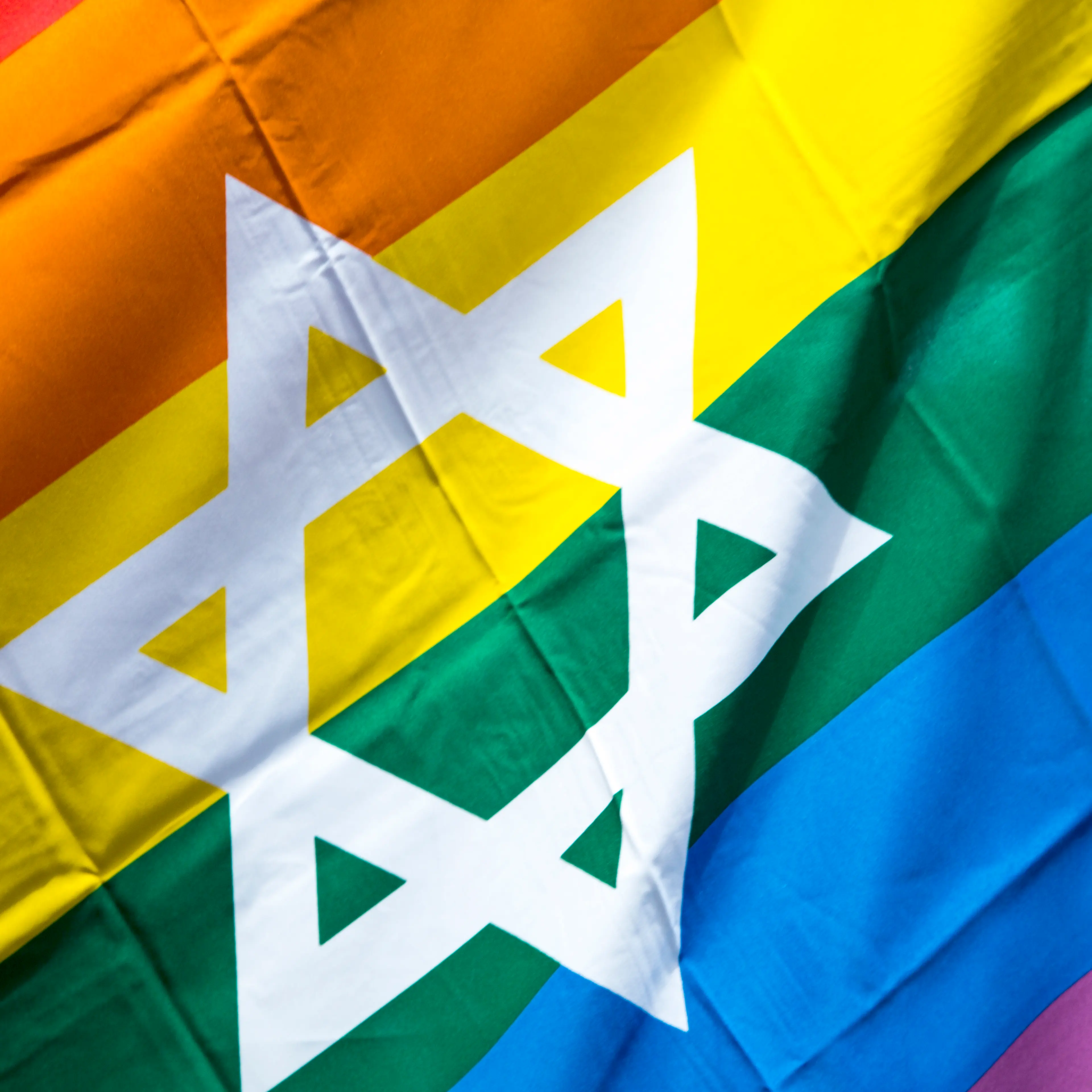 Rainbow Flags & Star of David