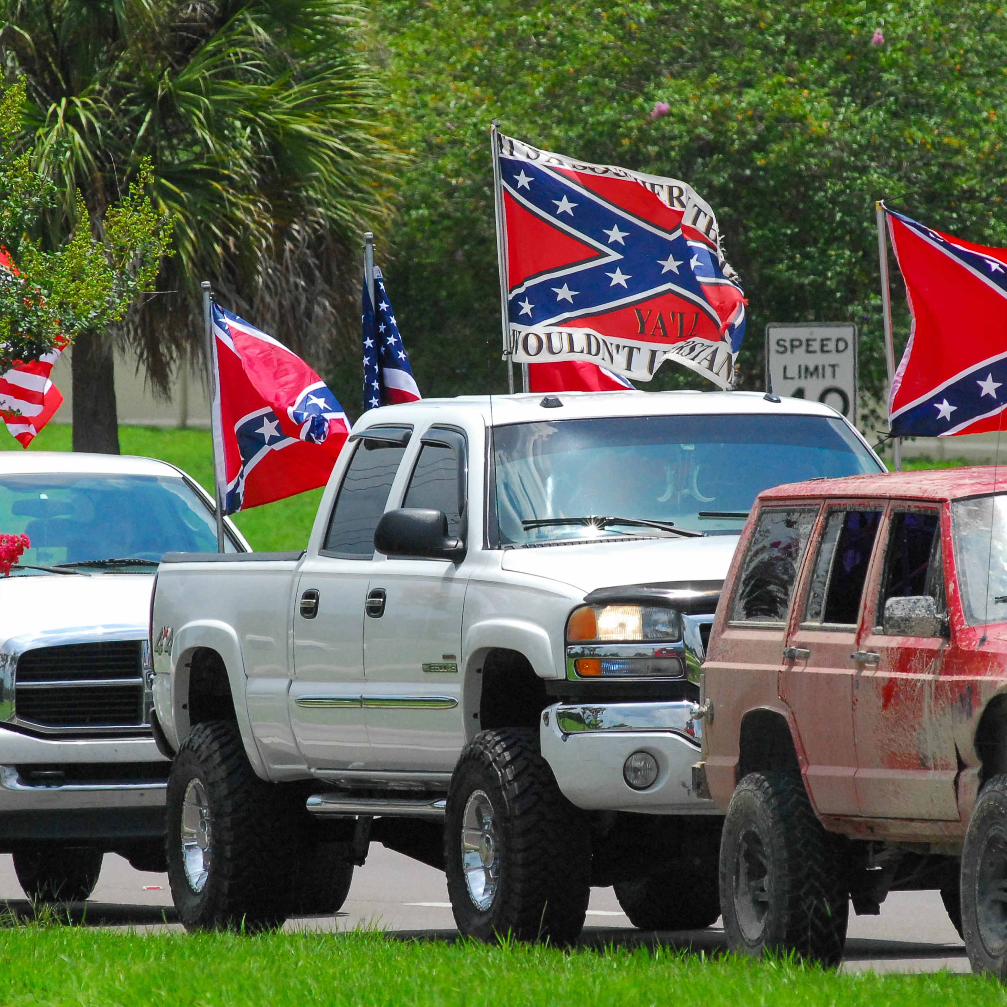 Confederate Flags and Pickup Trucks
