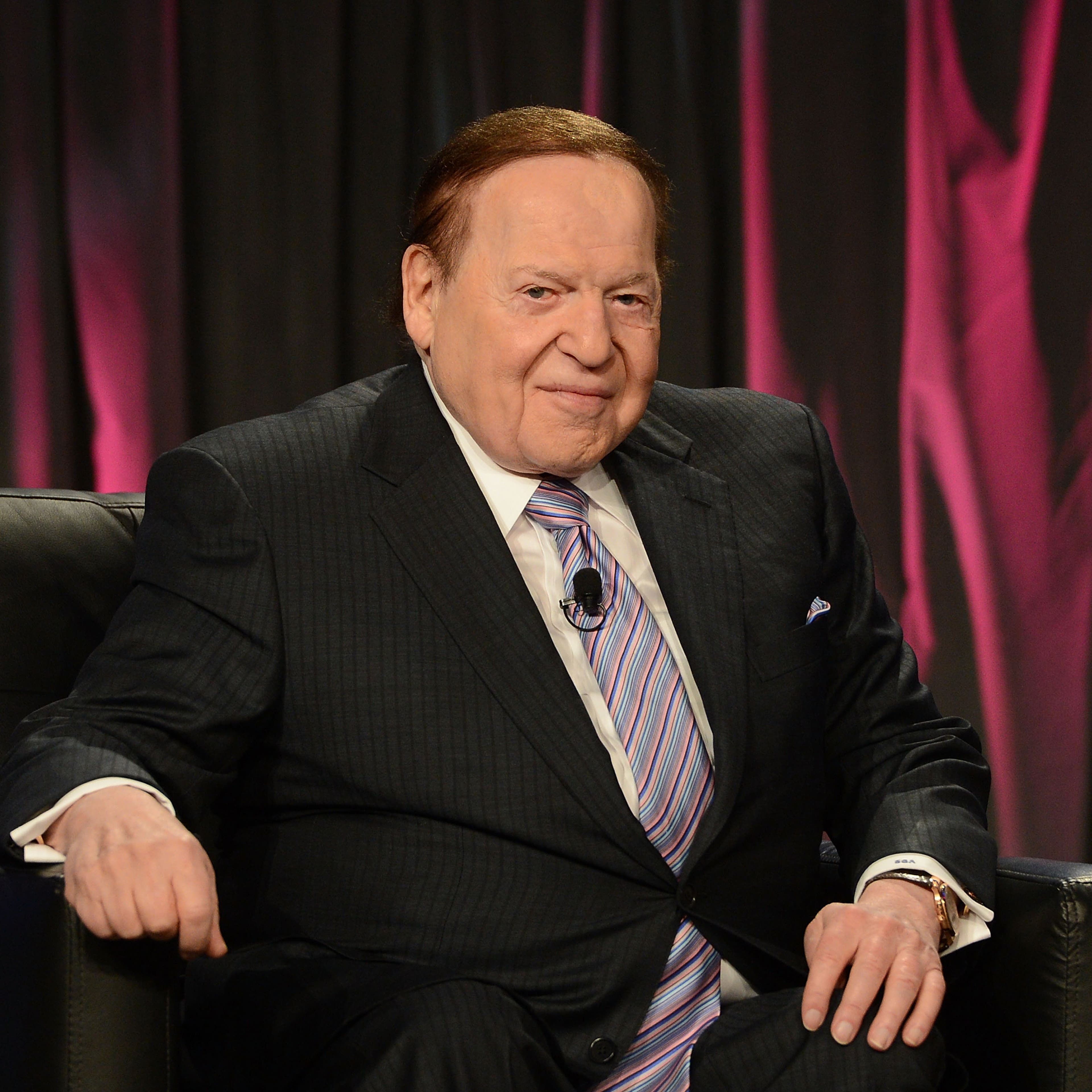 Chairman & CEO of Las Vegas Sands Corp., Sheldon Adelson speaks at the Exclusive Seminar: Keynote at the 14th Annual Global Gaming Expo at the Sands Expo and Convention Center on Oct. 1, 2014 in Las Vegas.