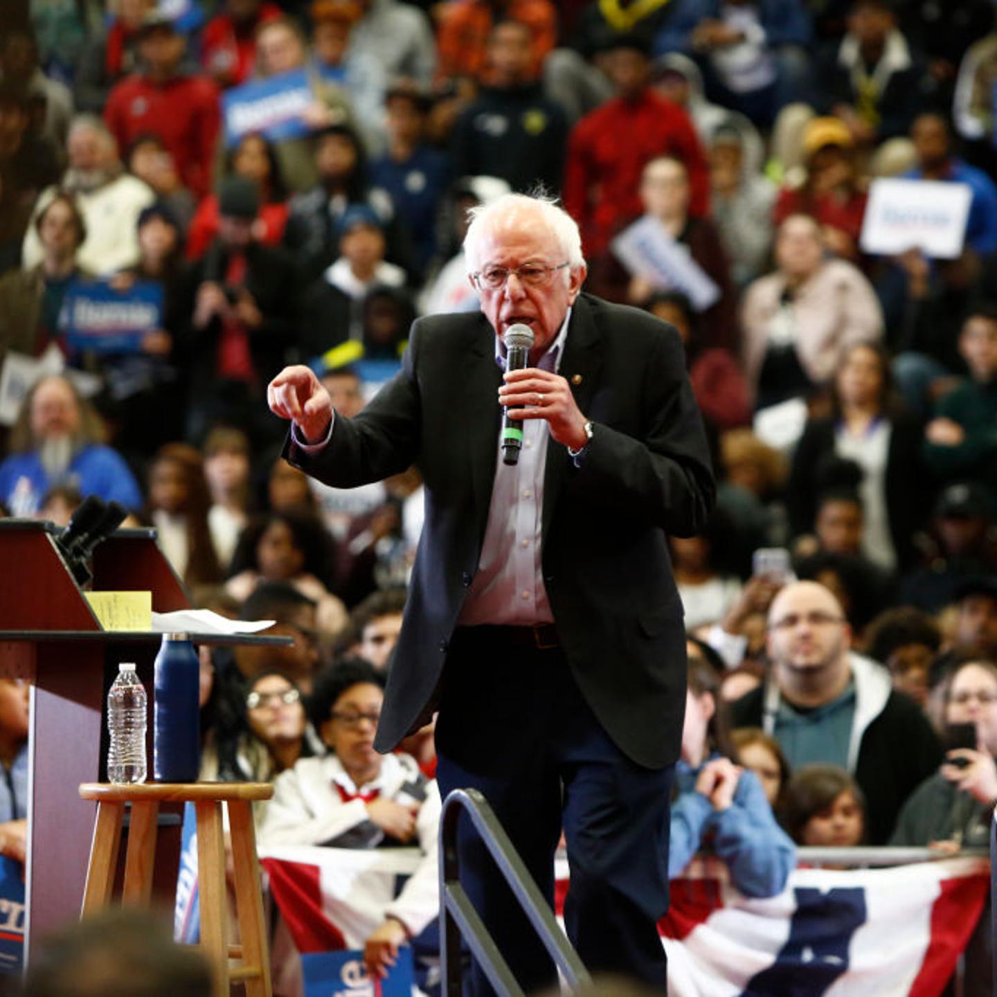 Presidential Candidate Bernie Sanders Campaigns In Winston-Salem