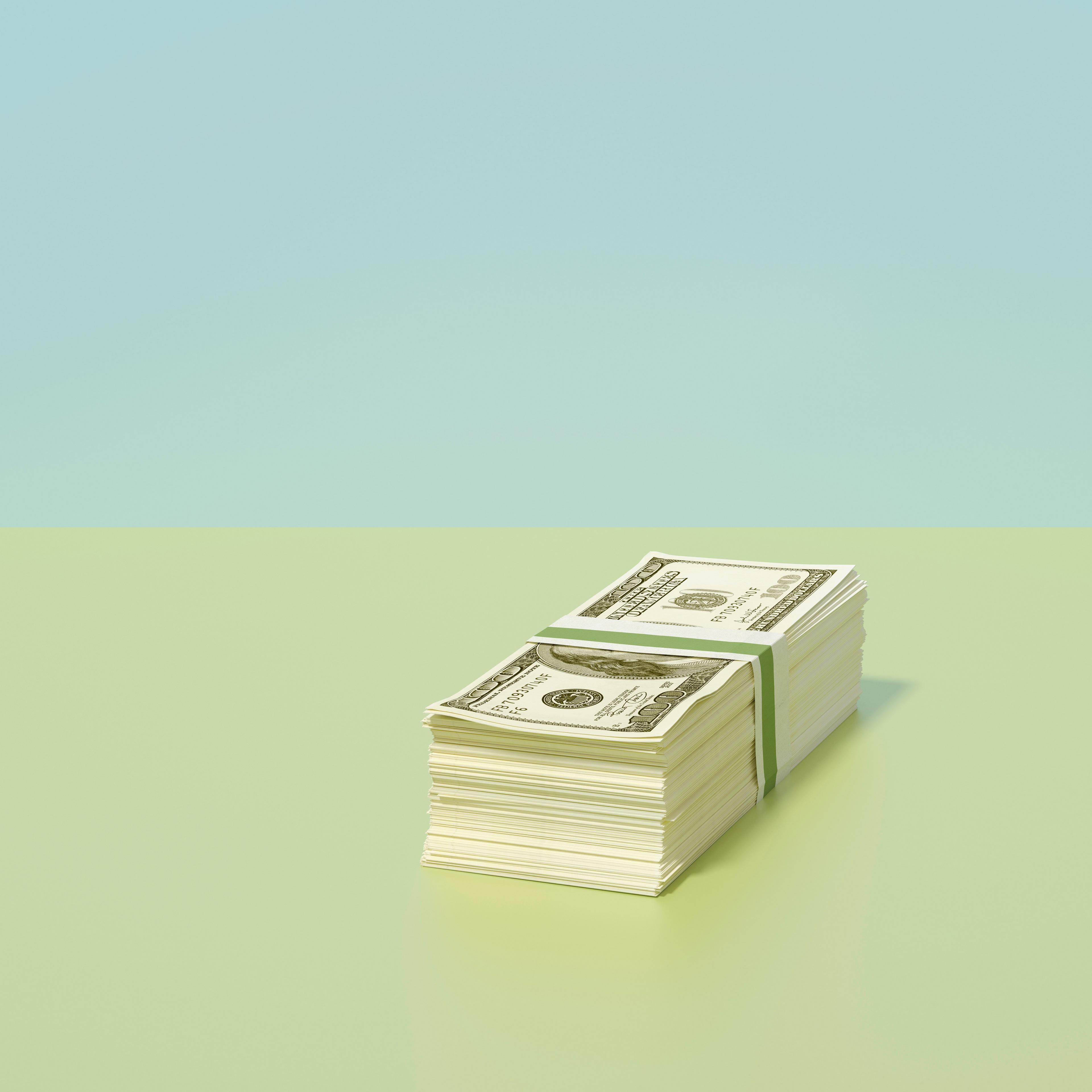 Stack of dollars