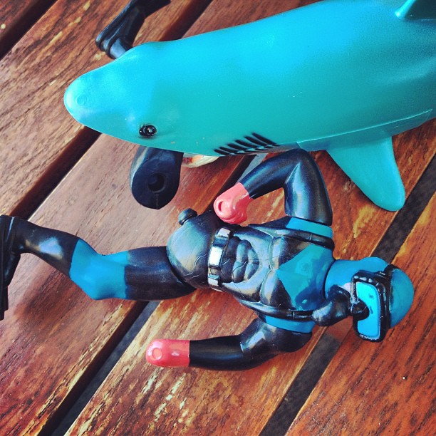 While babysitting his  6-year-old nephew, the little boy showed the toys to Coots. "It's you uncle Mike," he said. 
