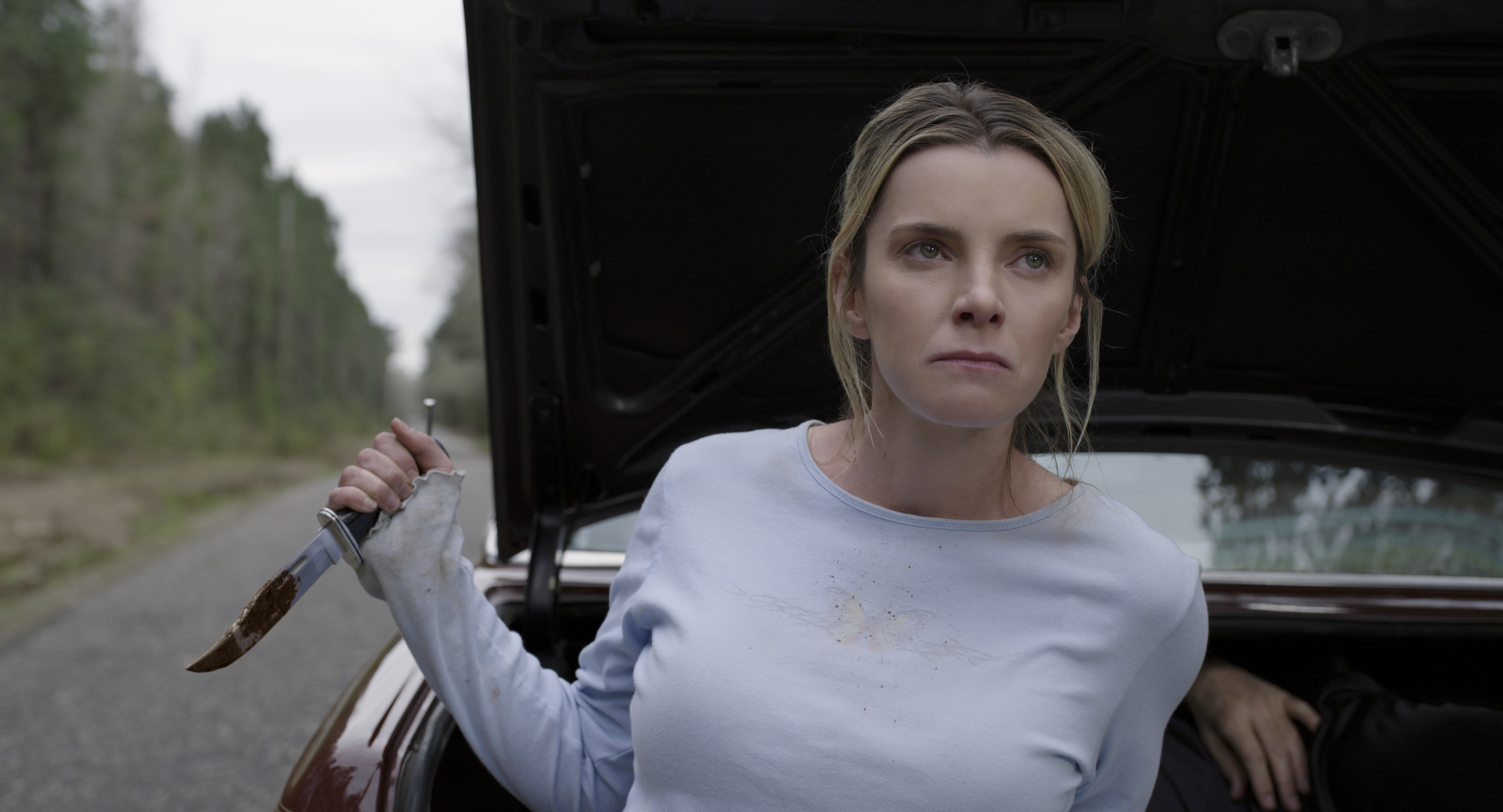 Betty Gilpin in "The Hunt." 