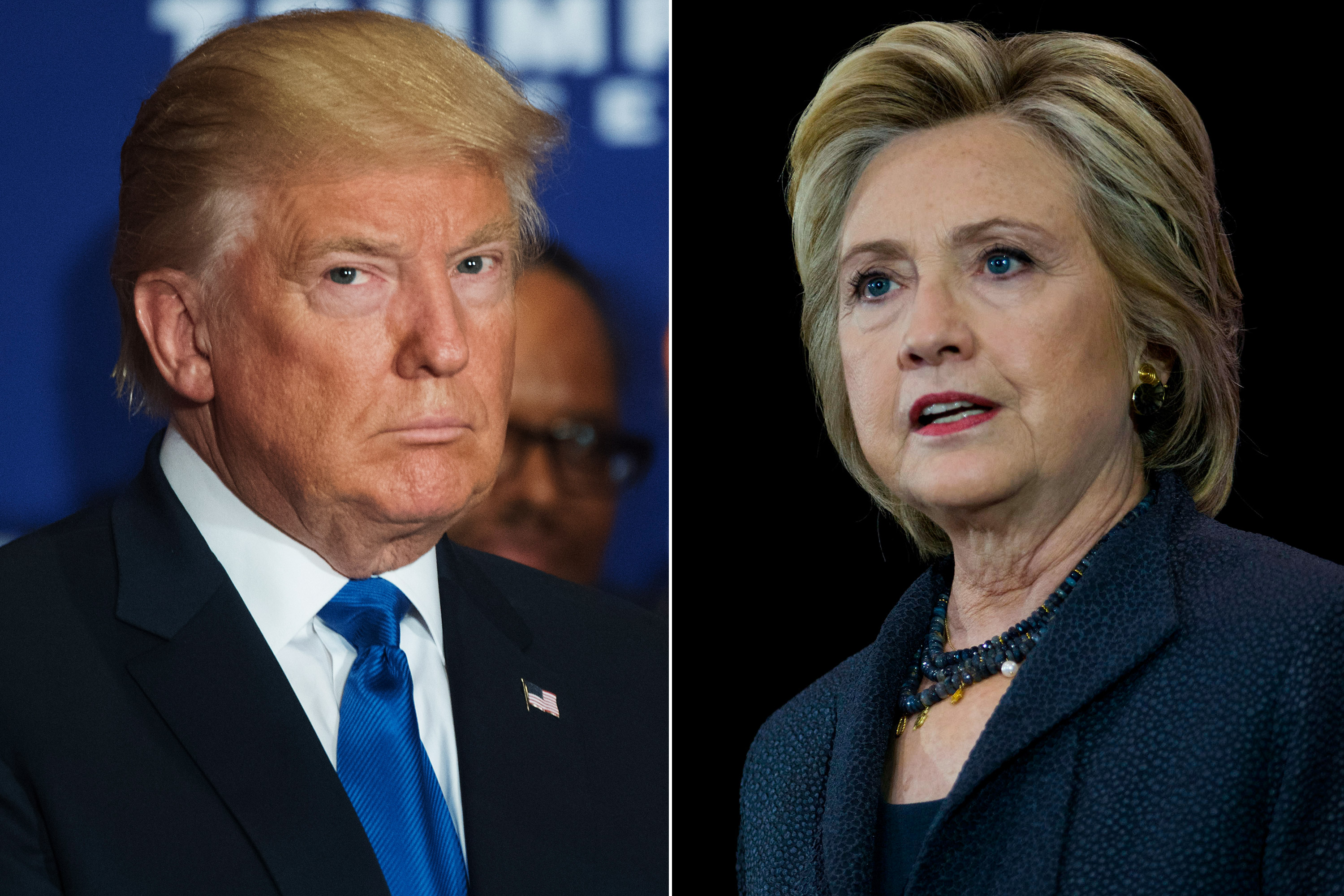 Donald Trump and Hillary Clinton