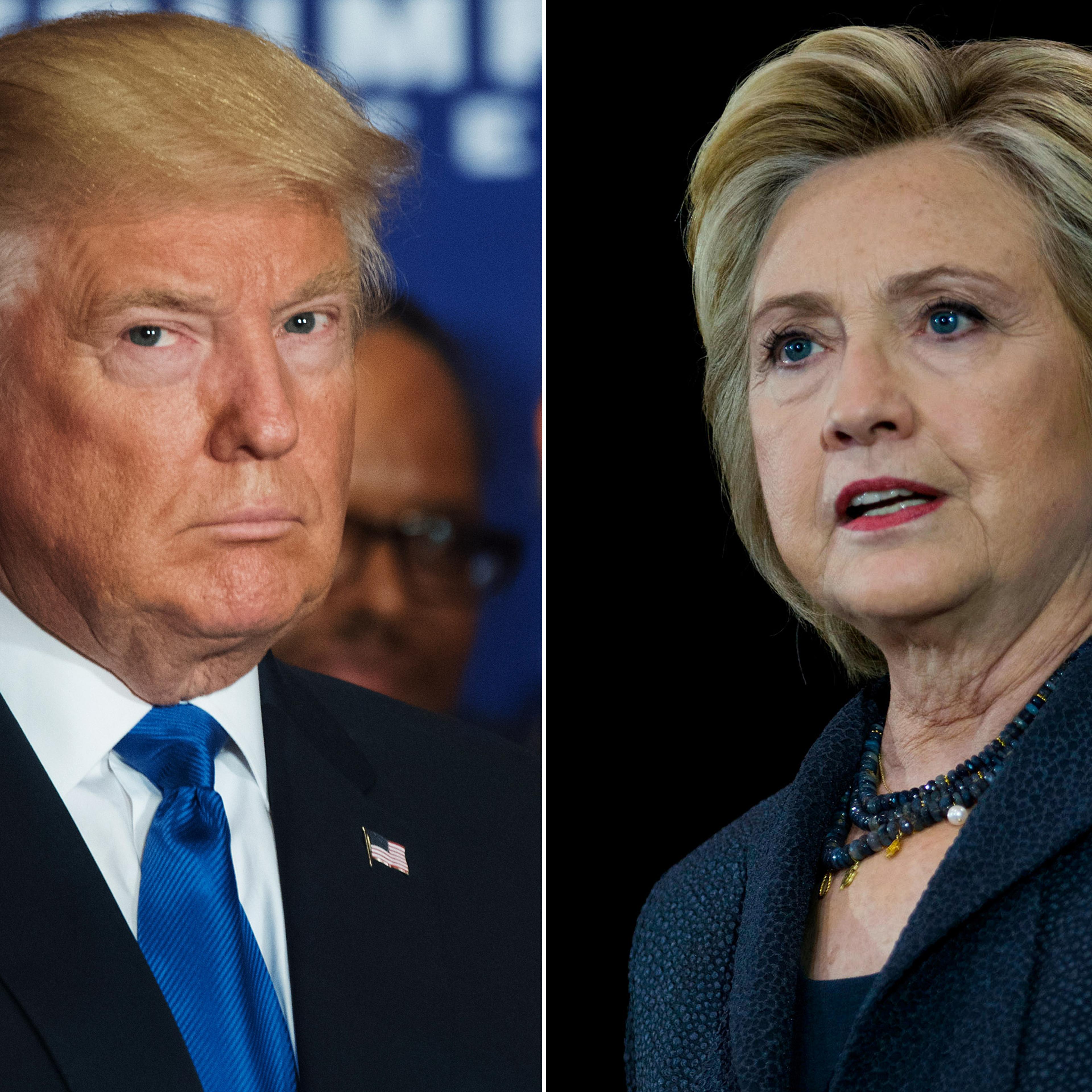 Donald Trump and Hillary Clinton