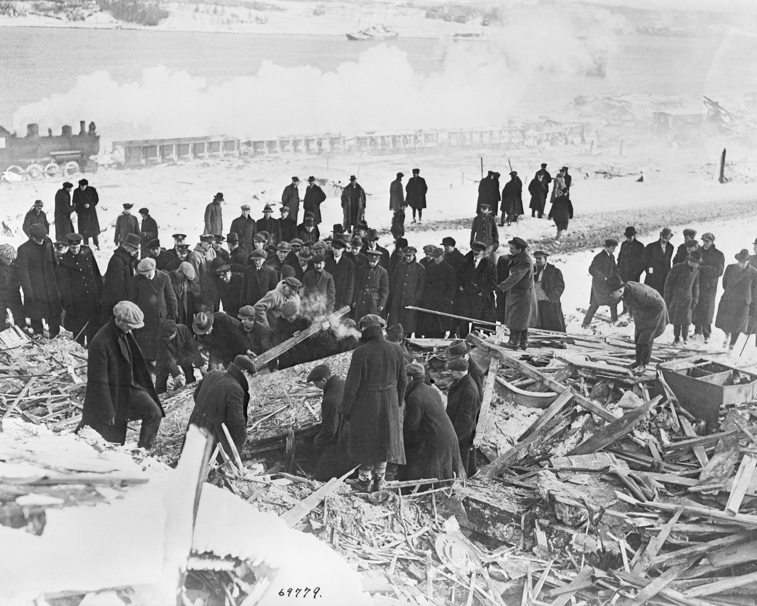 Searching The Ruins At Halifax Explosion