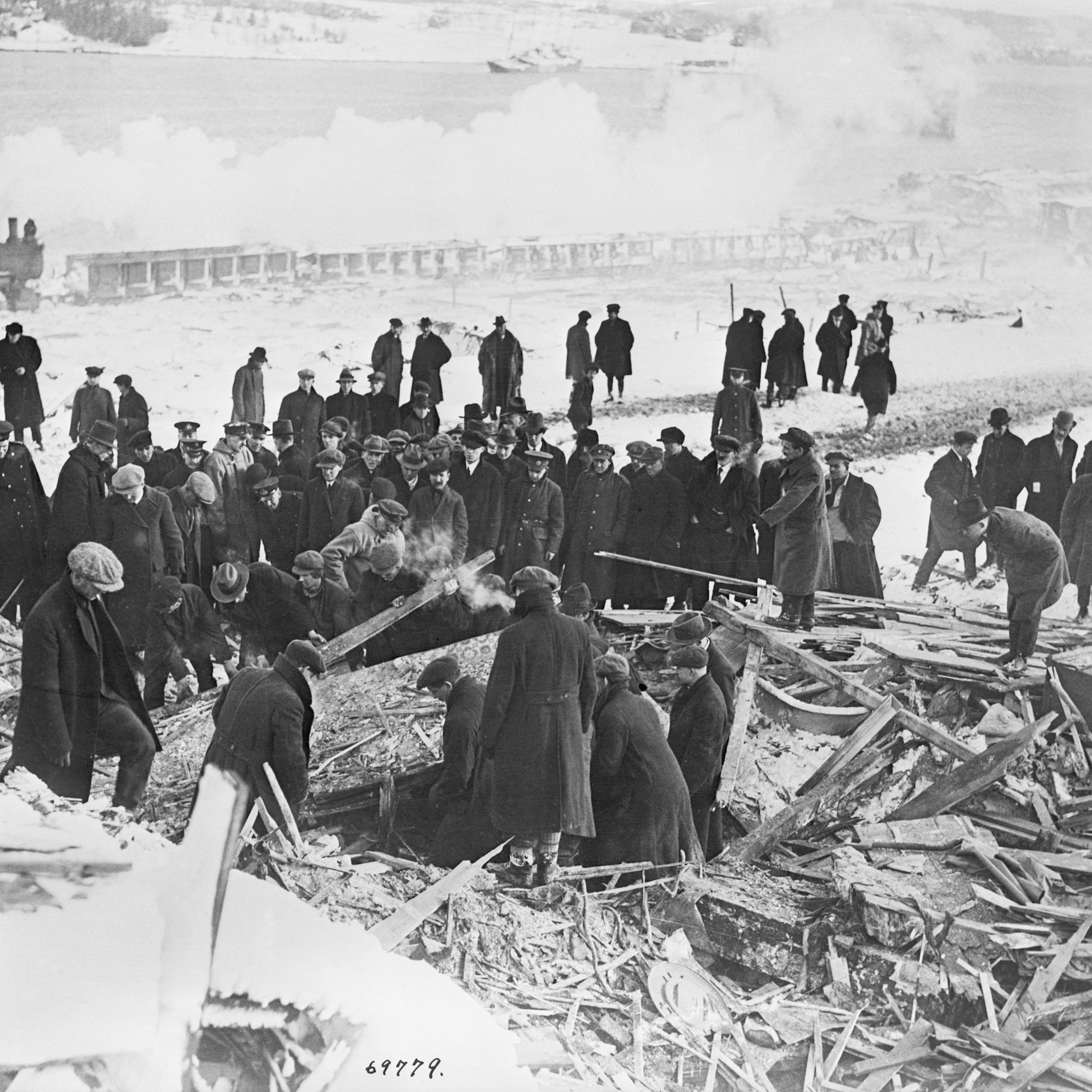 Searching The Ruins At Halifax Explosion