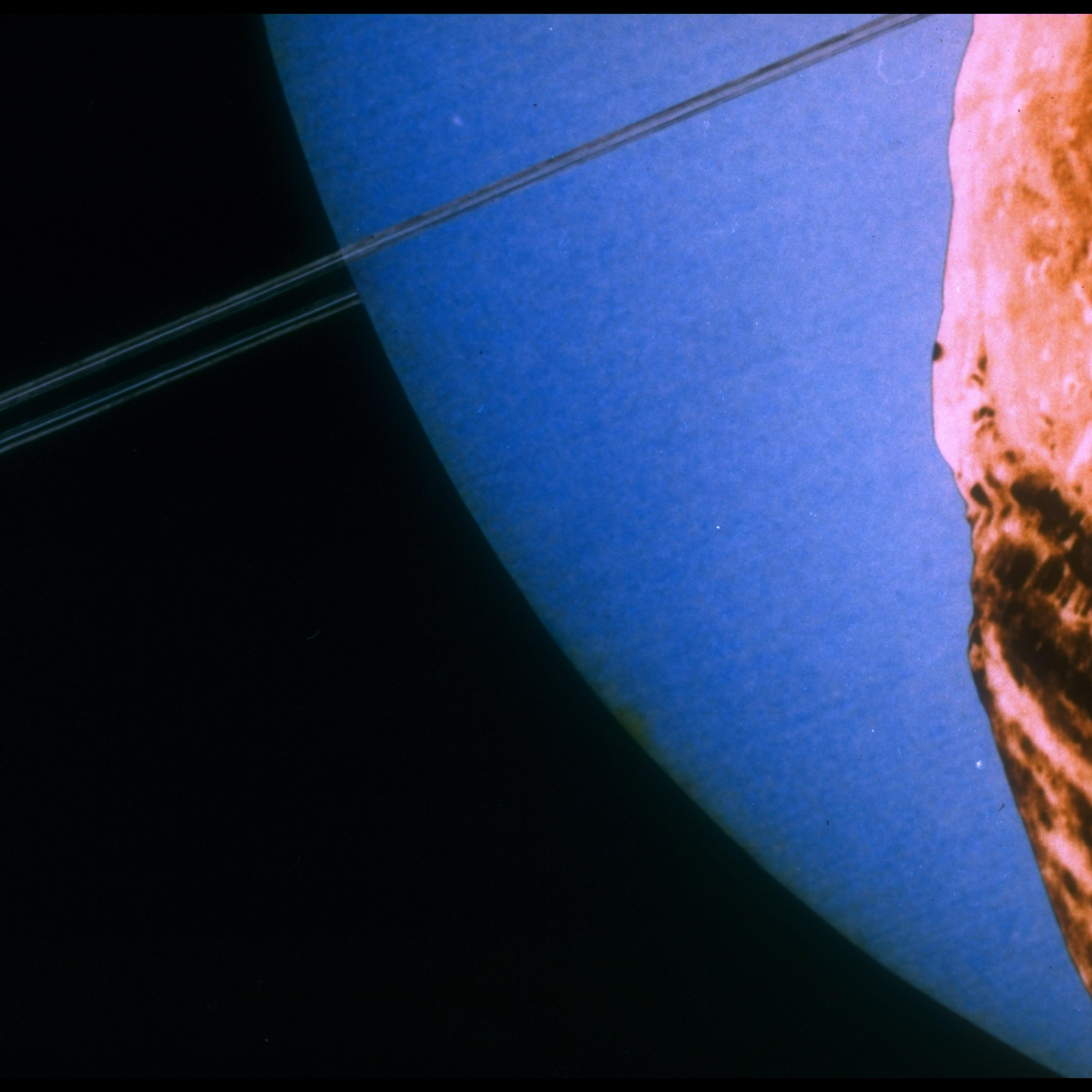 Uranus seen from its moon Miranda, (supe