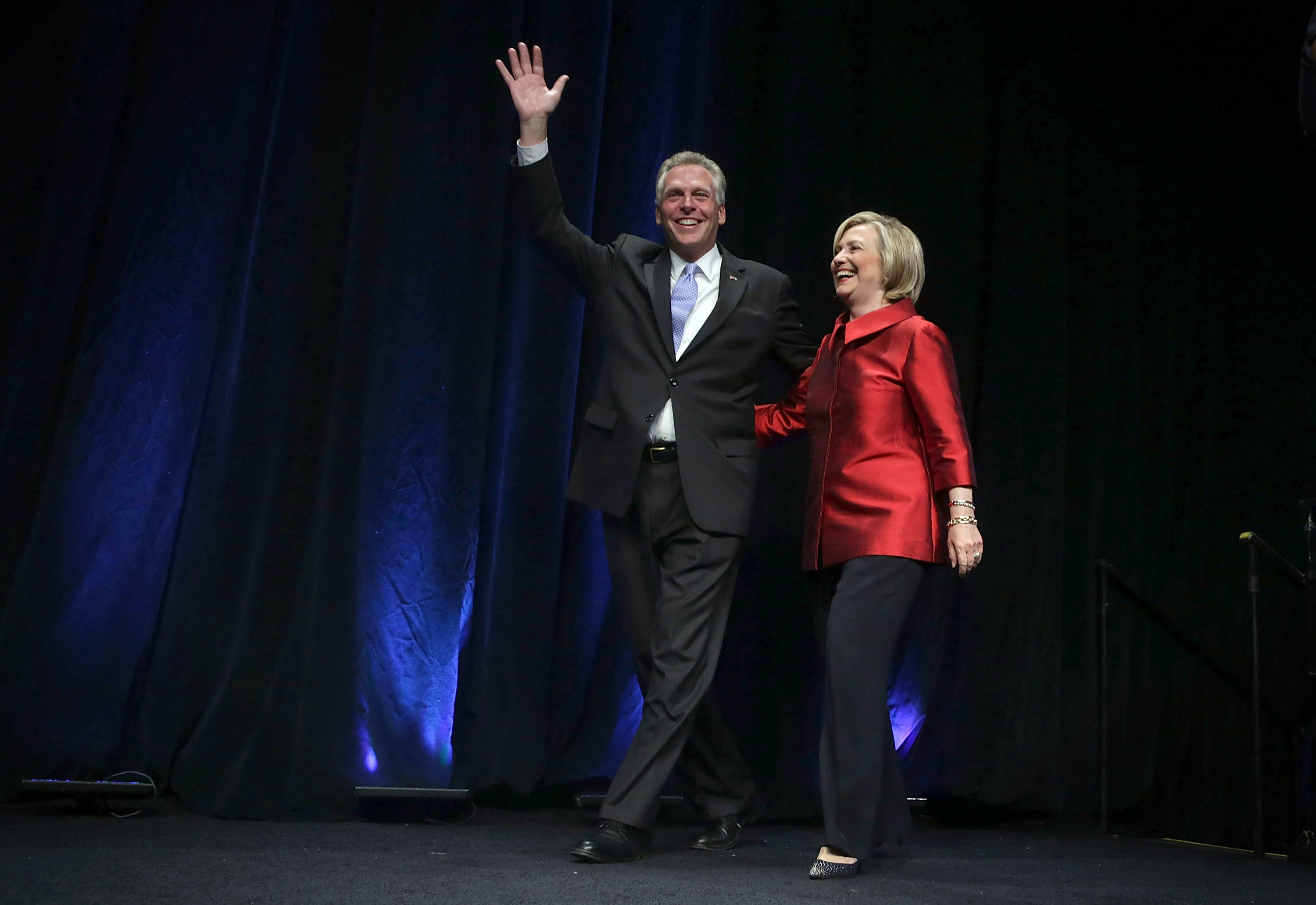 Hillary Clinton Addresses Virginia Democratic Party's Annual Jefferson-Jackson Party Dinner