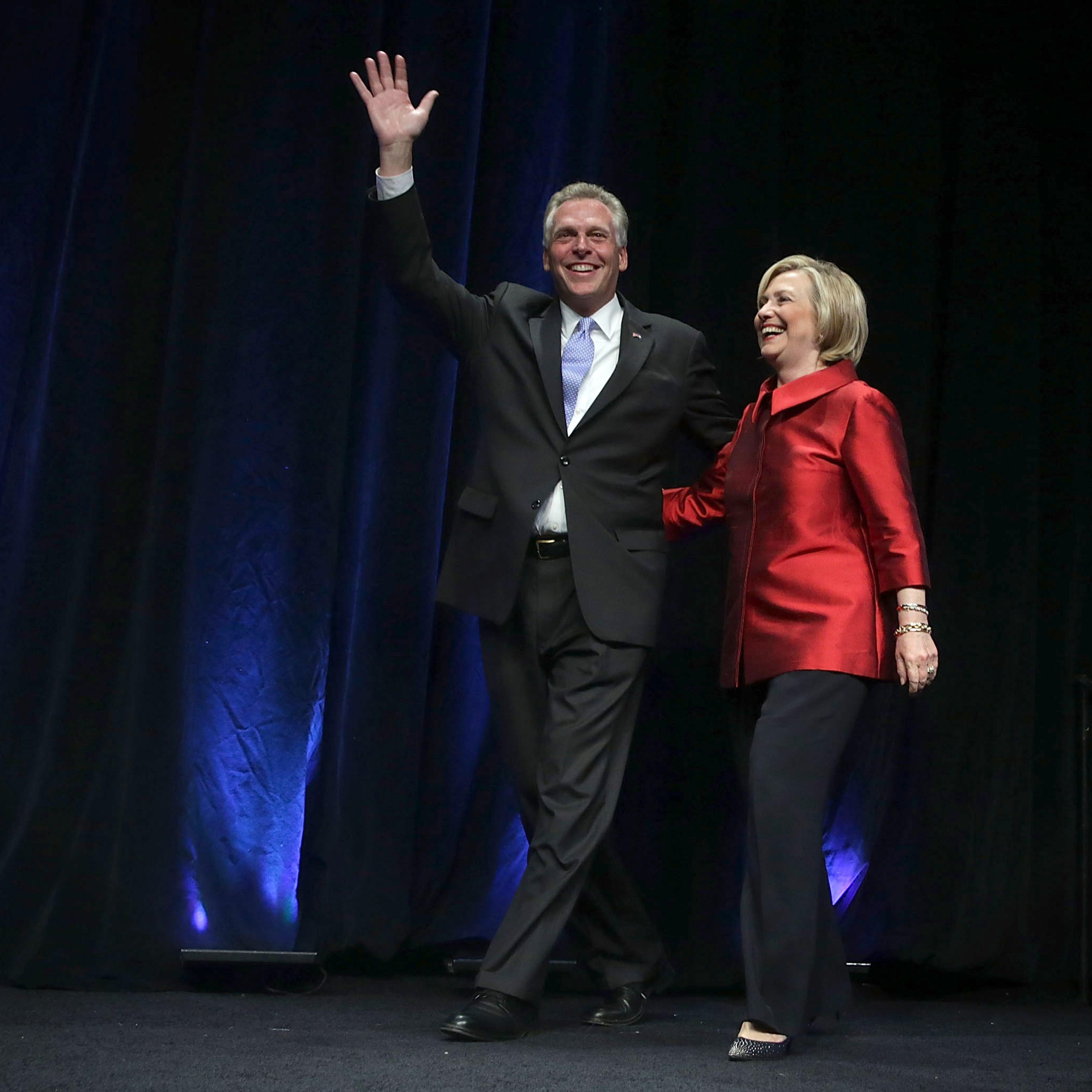 Hillary Clinton Addresses Virginia Democratic Party's Annual Jefferson-Jackson Party Dinner