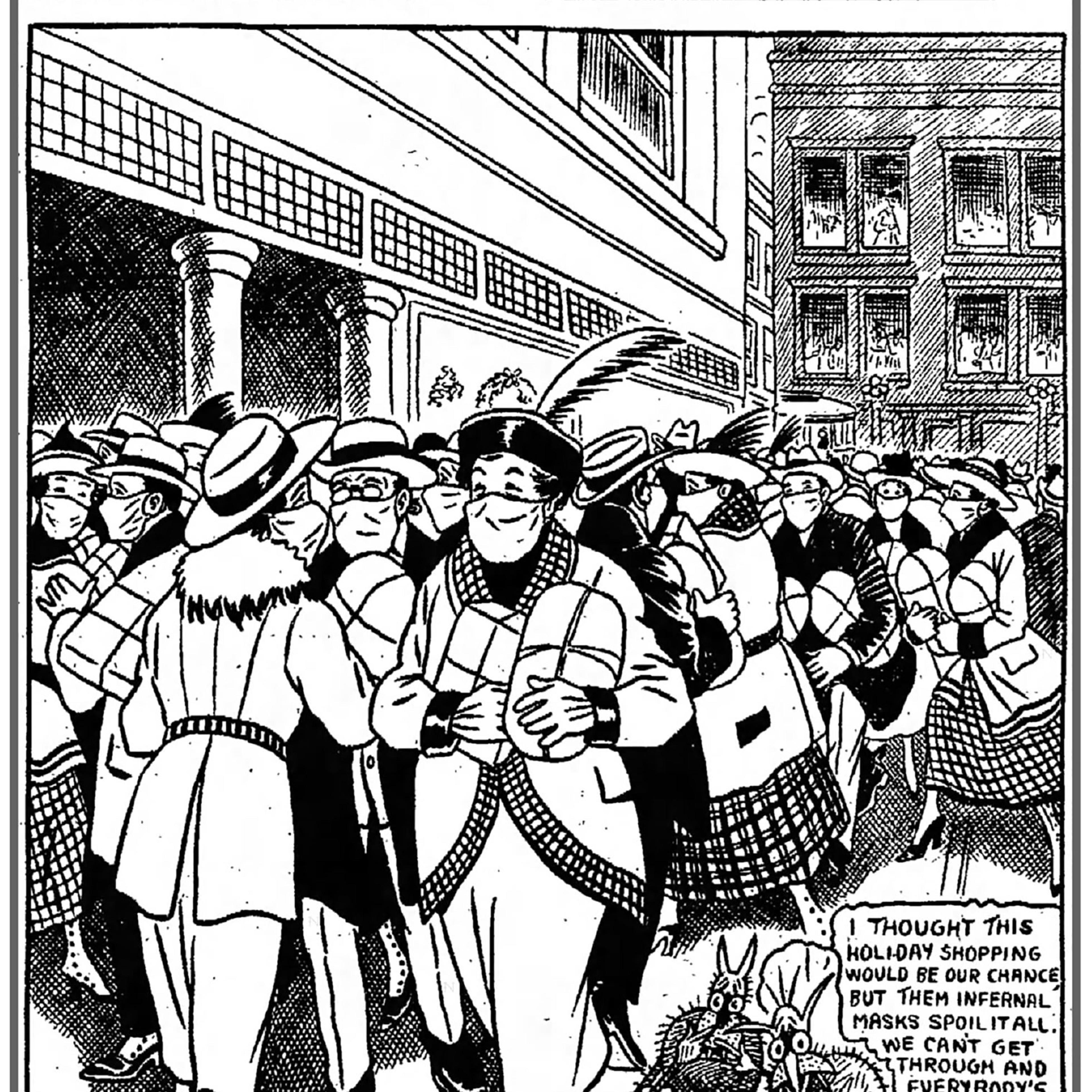 A cartoon from the Dec. 6 1918 issue of The Fort Wayne Sentinel