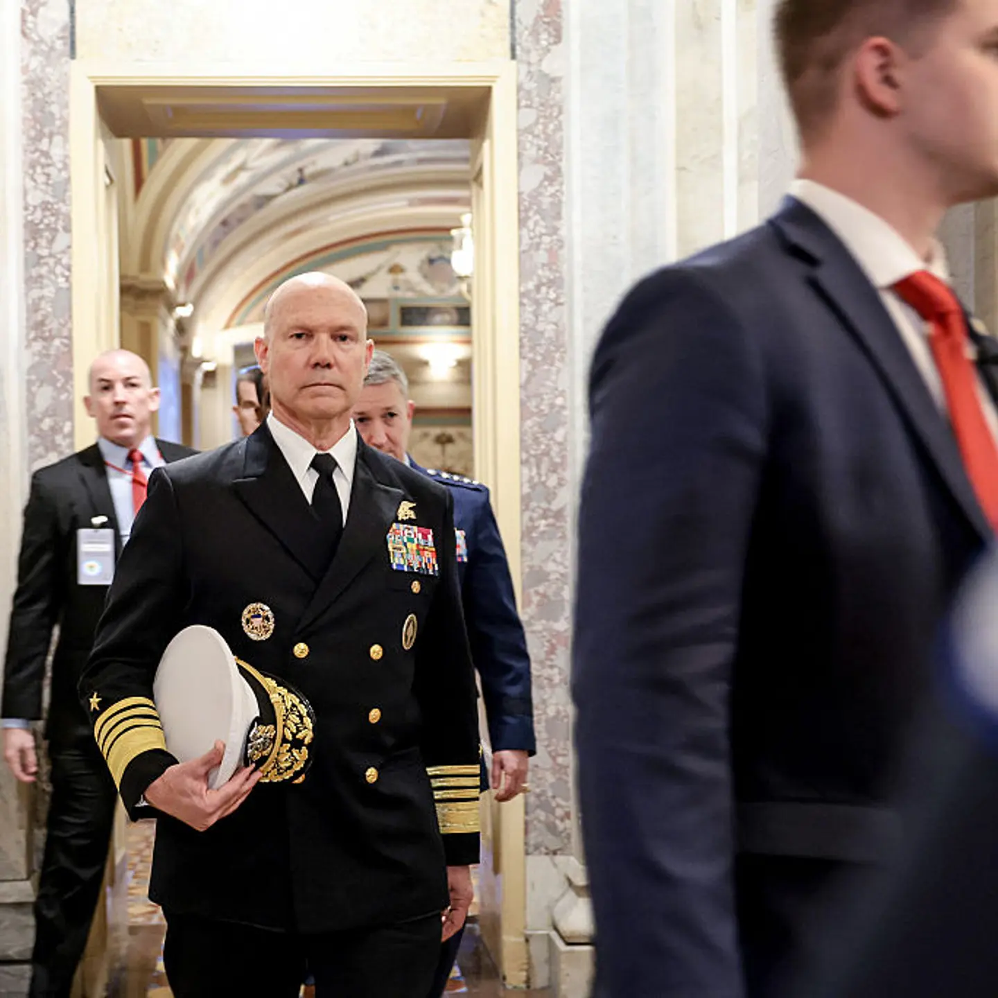 Adm. Frank Bradley Visits Capitol Hill To Brief Lawmakers On Venezuelan Boat Strike