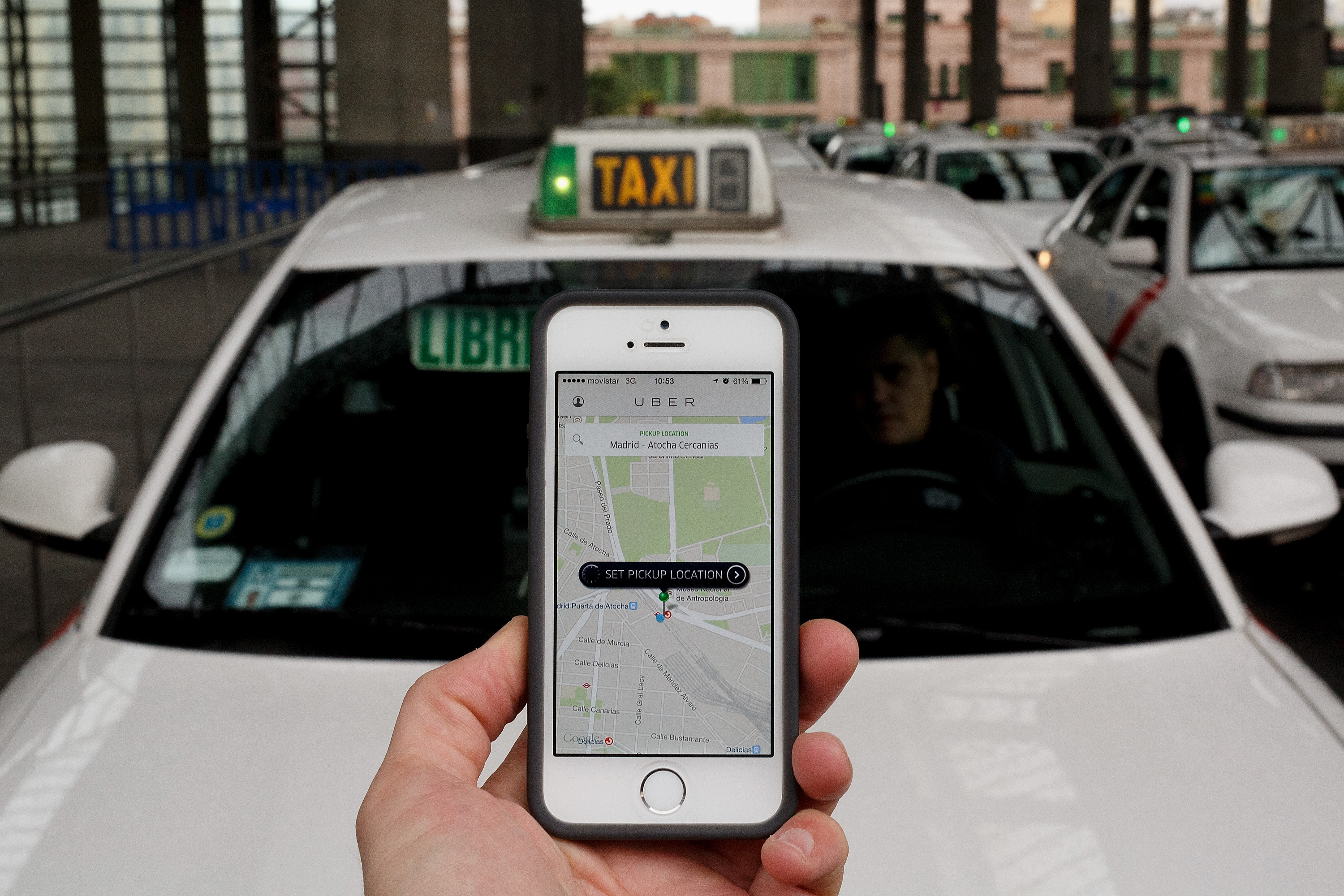 Uber Taxi App In Madrid