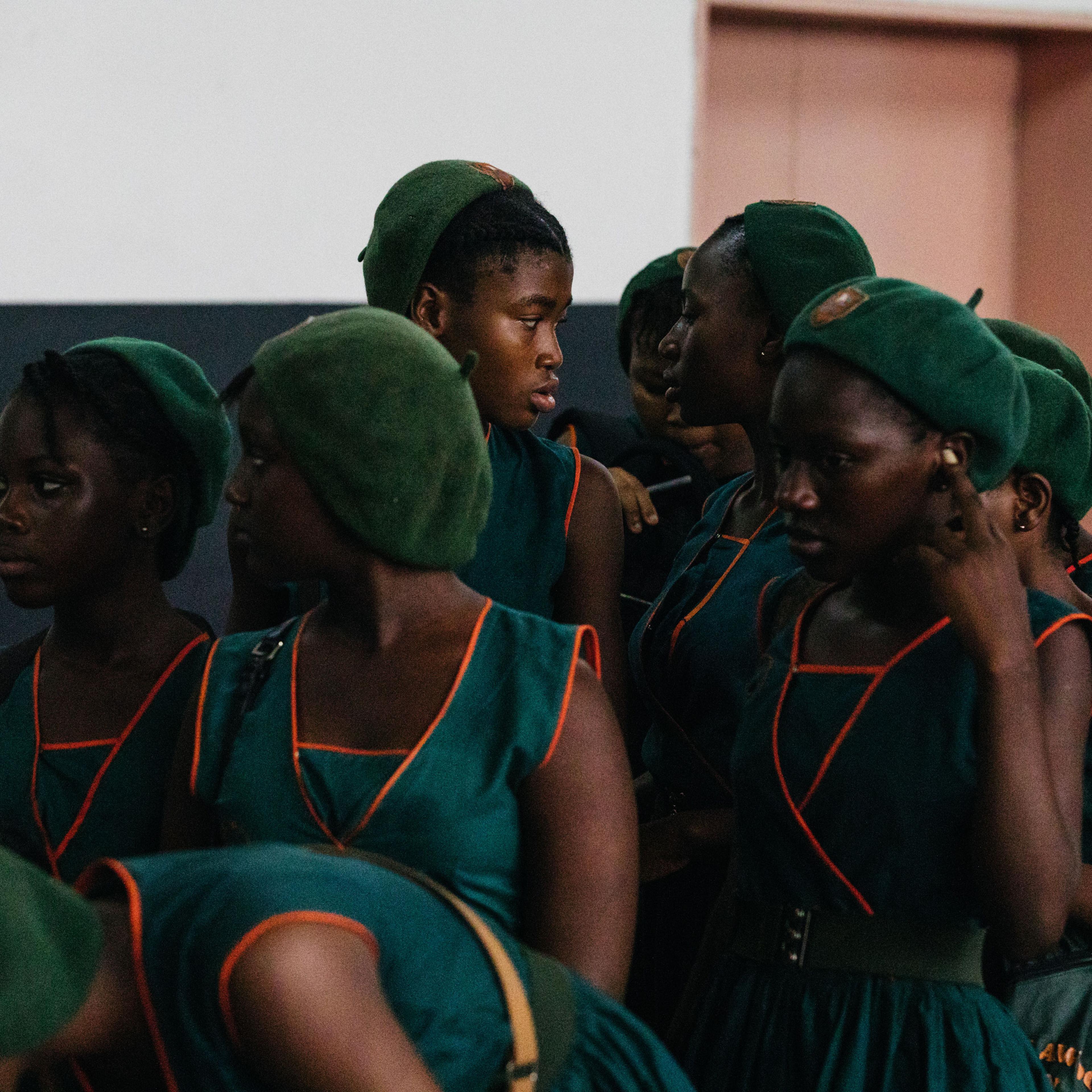 School girls sign up for family planning consultancy at the Miatta Conference Hall