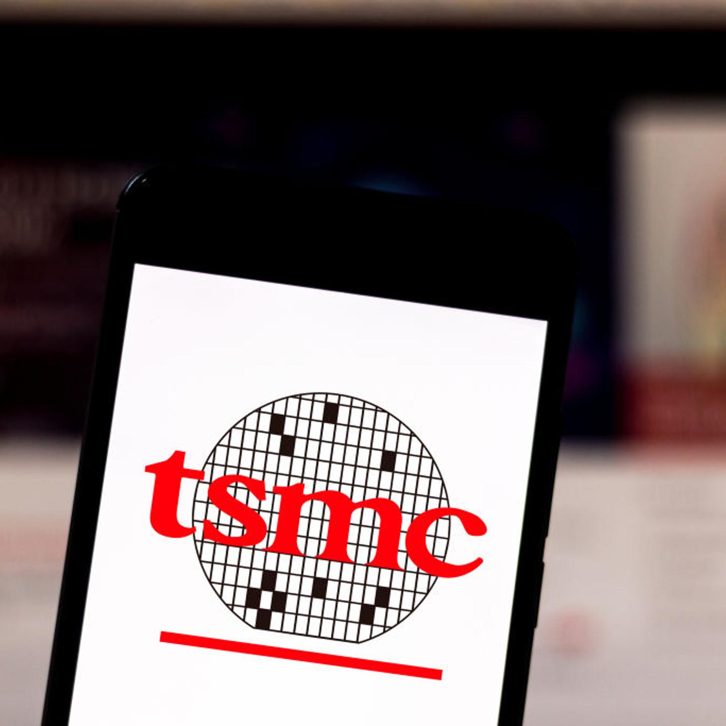In this photo illustration the Taiwan Semiconductor