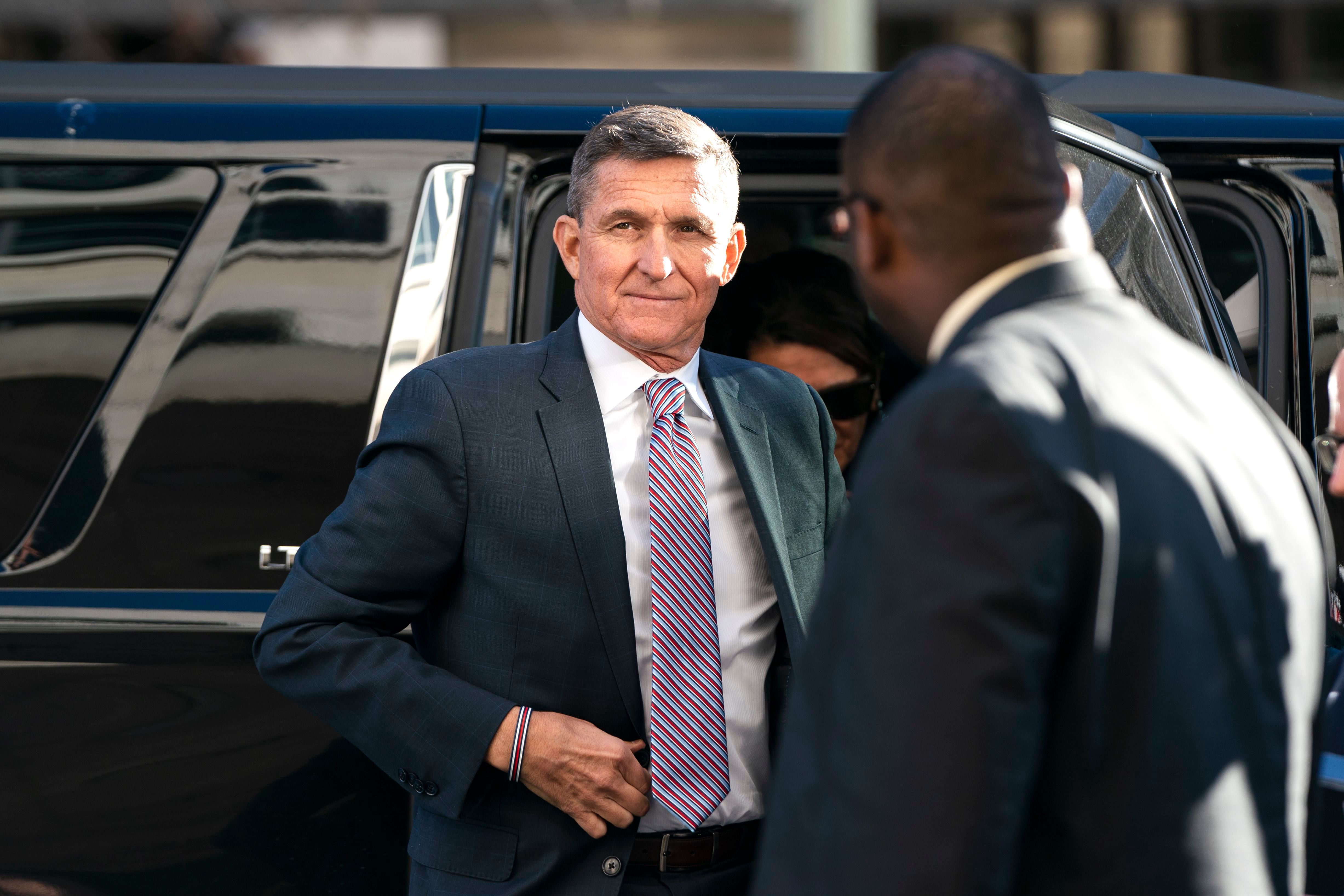 Michael Flynn arrives for sentencing hearing in DC, Washington, USA - 18 Dec 2018