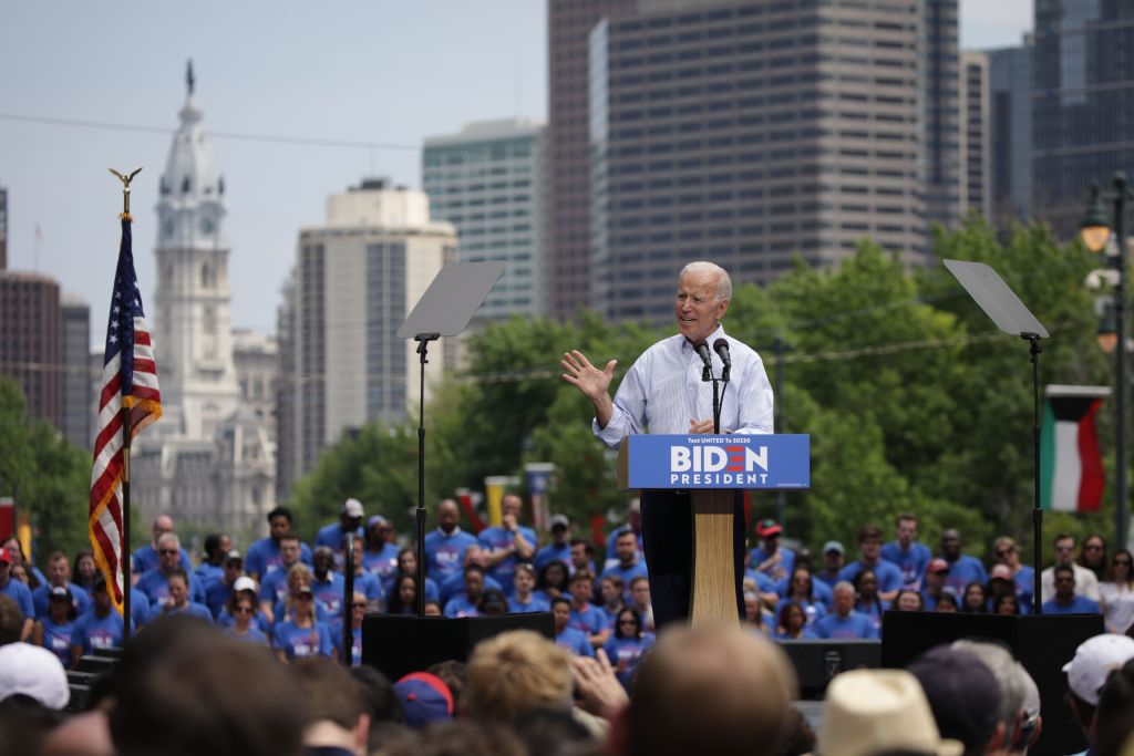Democratic presidential candidate Joe Biden holds a rally in pivotal Pennsylvania pledging to work for unity in the United States.
