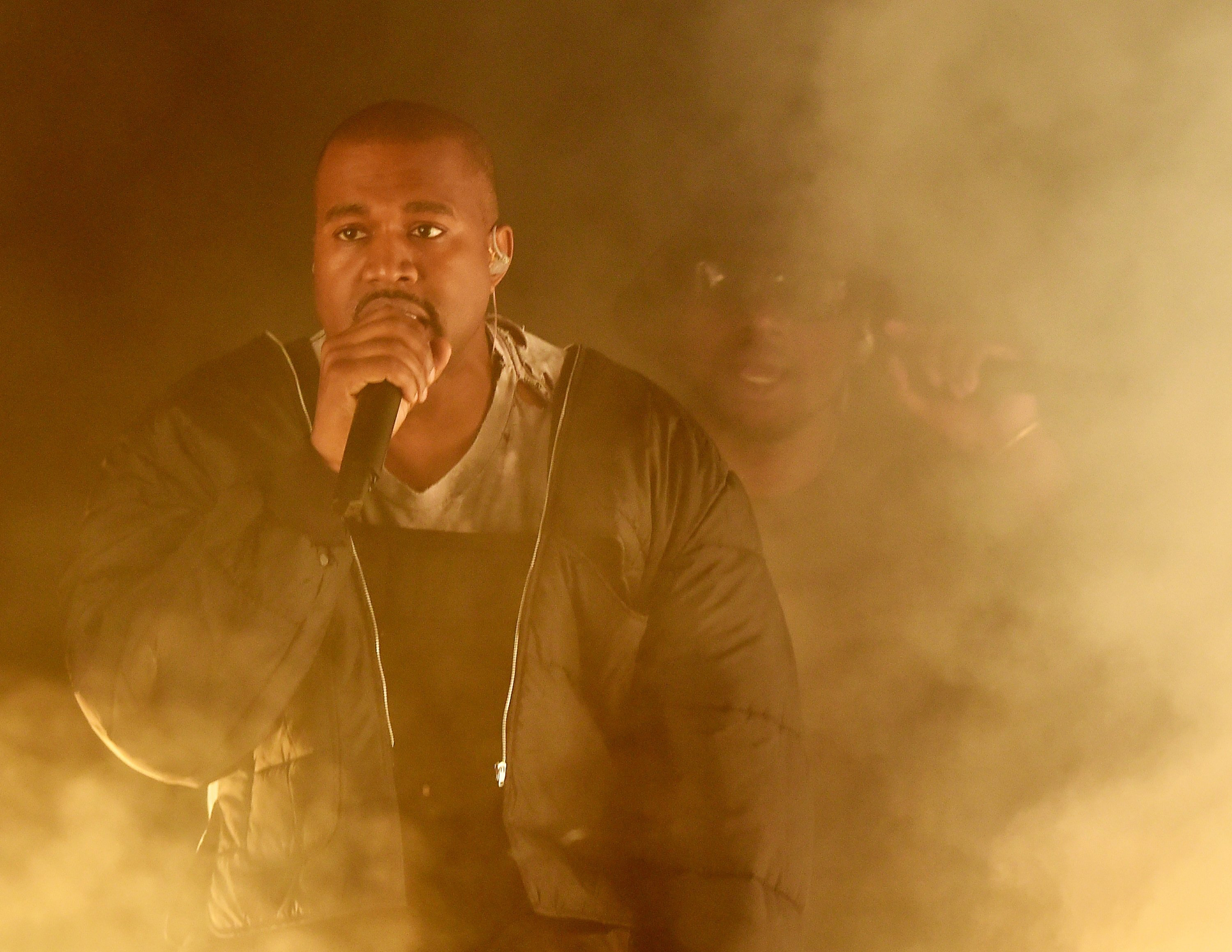 Rapper Kanye West performs onstage during the 2015 Billboard Music Awards at MGM Grand Garden Arena on May 17, 2015 in Las Vegas.
