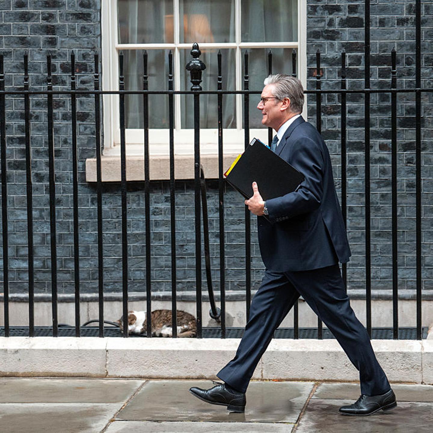 Keir Starmer Departs Downing Street To Take PMQs