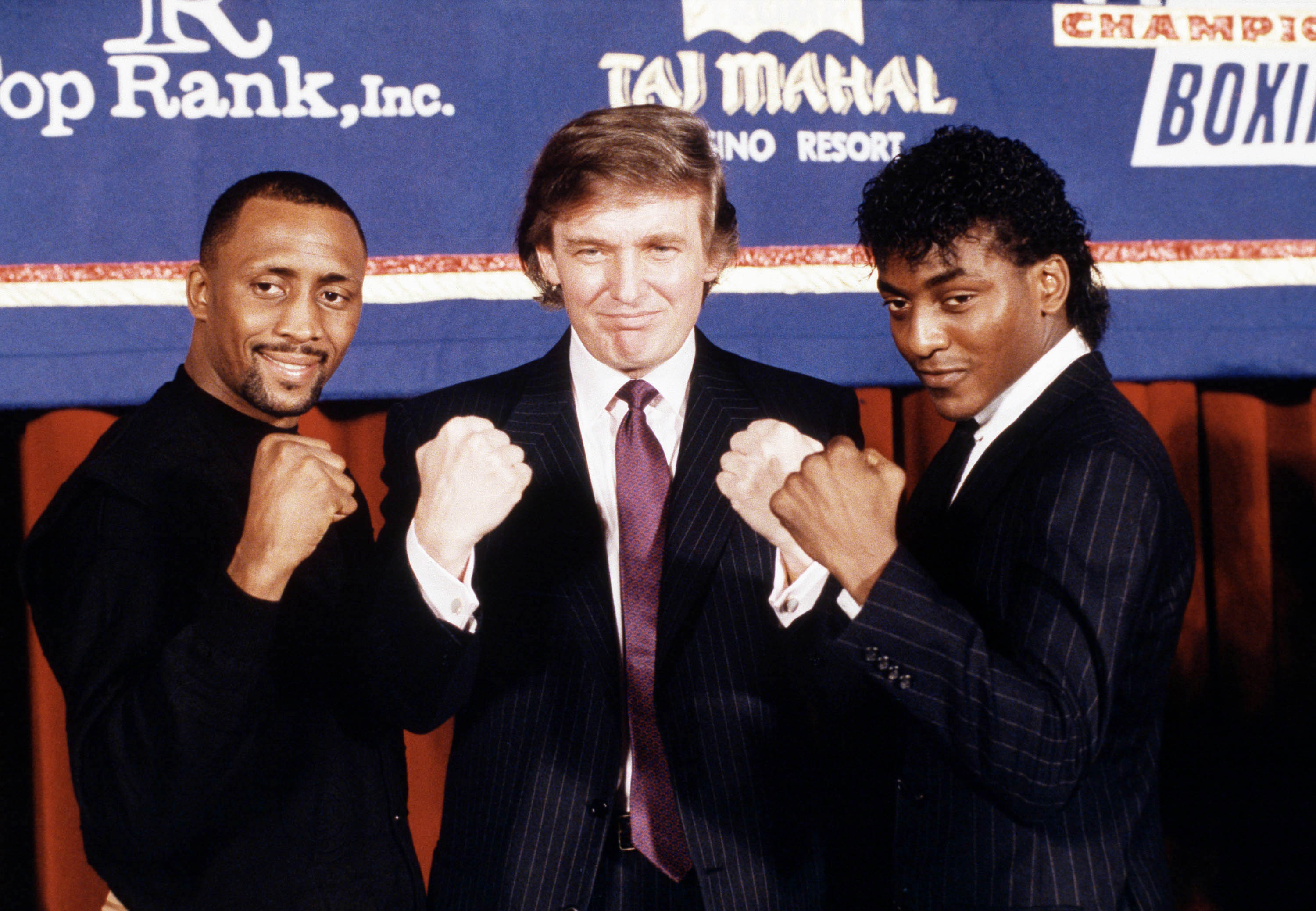 donald trump posing with celebrities