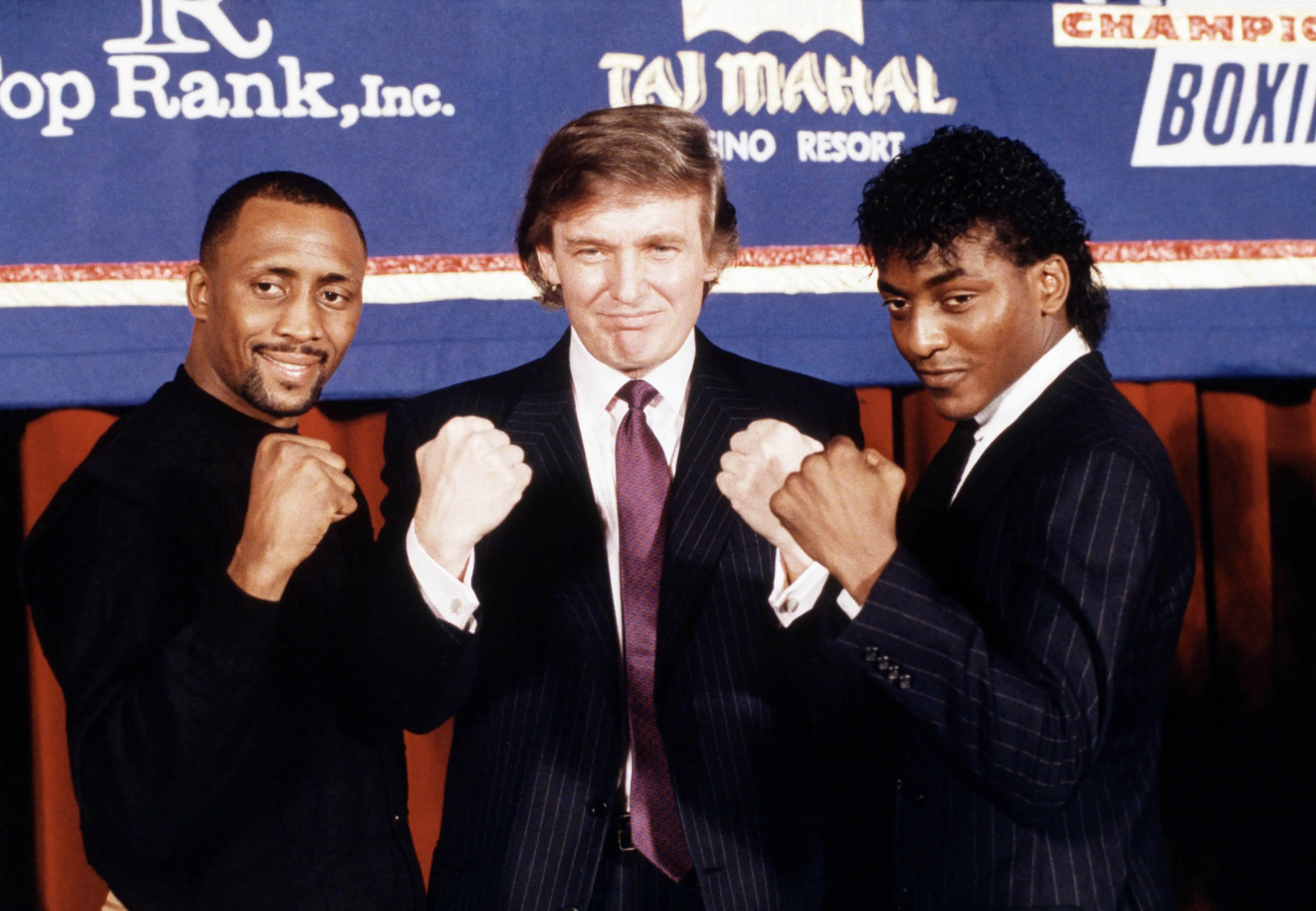 donald trump posing with celebrities