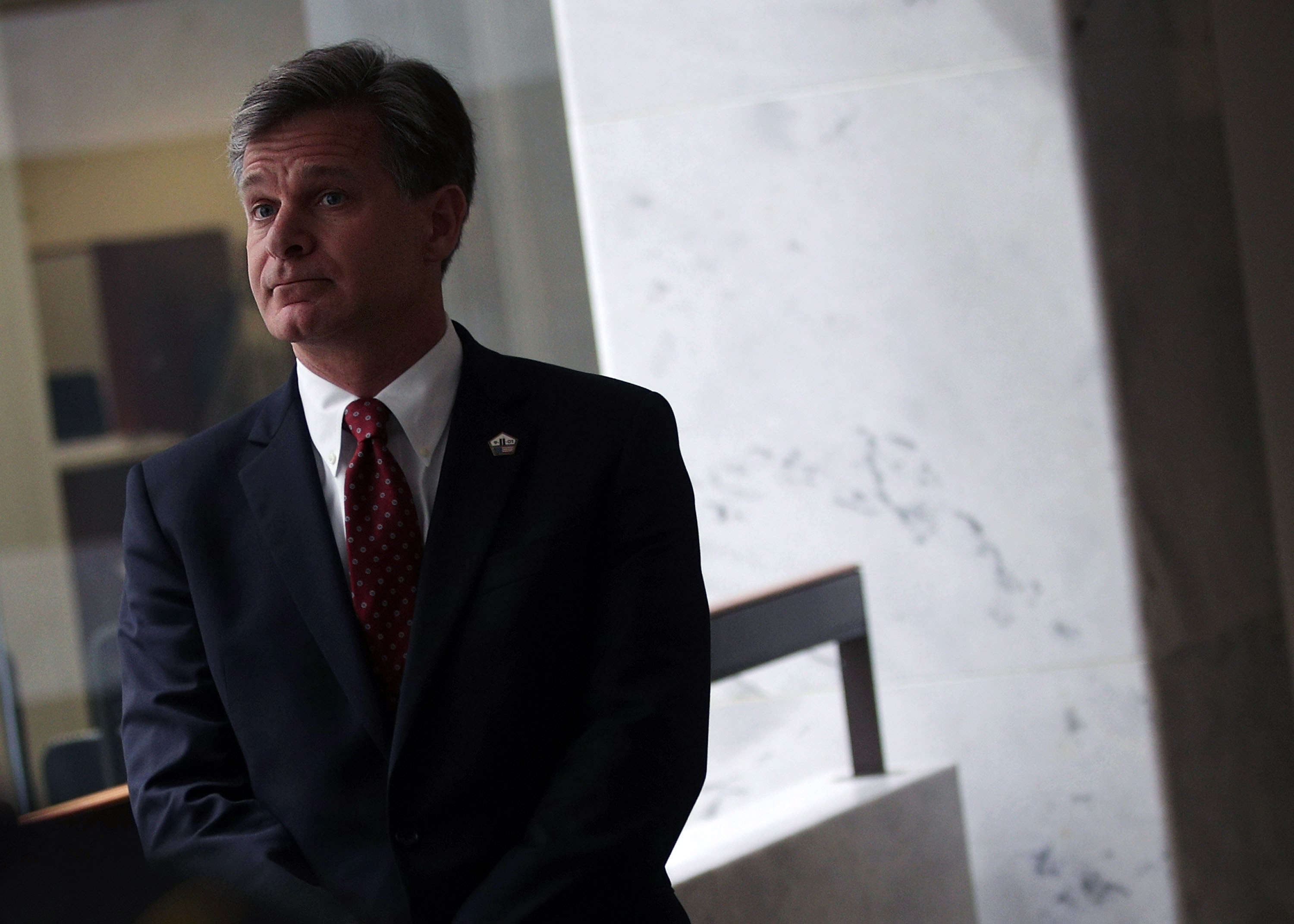 Senate Intel Vice Chair Mark Warner Meets With FBI Director Nominee Christopher Wray