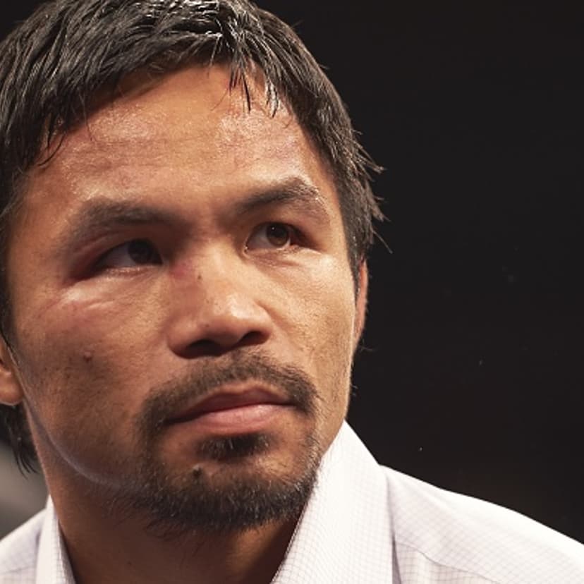 Manny Pacquiao during press conference after the title unification fight vs Floyd Mayweather in Las Vegas on May 2, 2015.