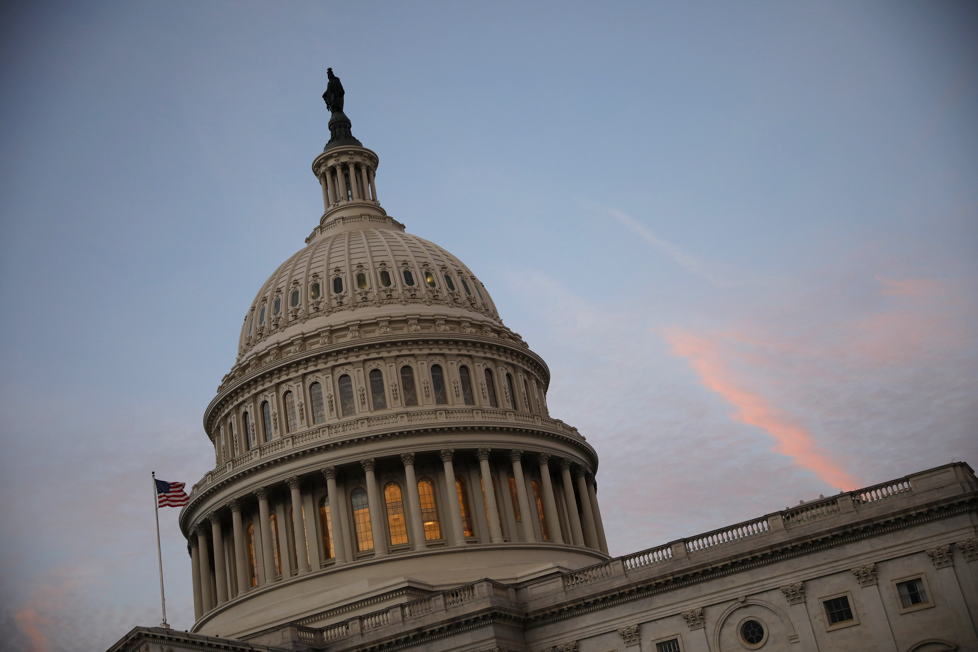 The U.S. Capitol As Congress Averts A Government Shutdown