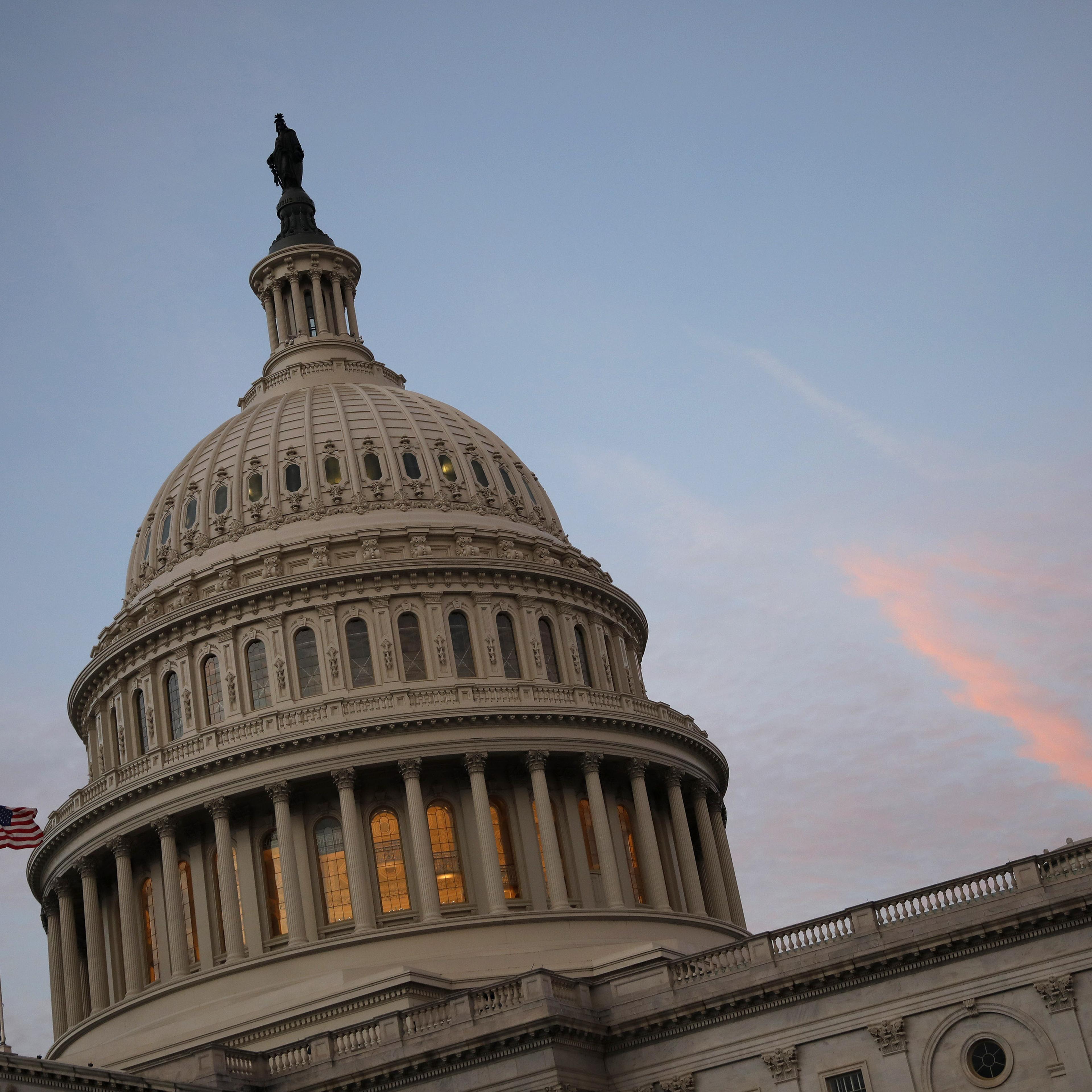 The U.S. Capitol As Congress Averts A Government Shutdown