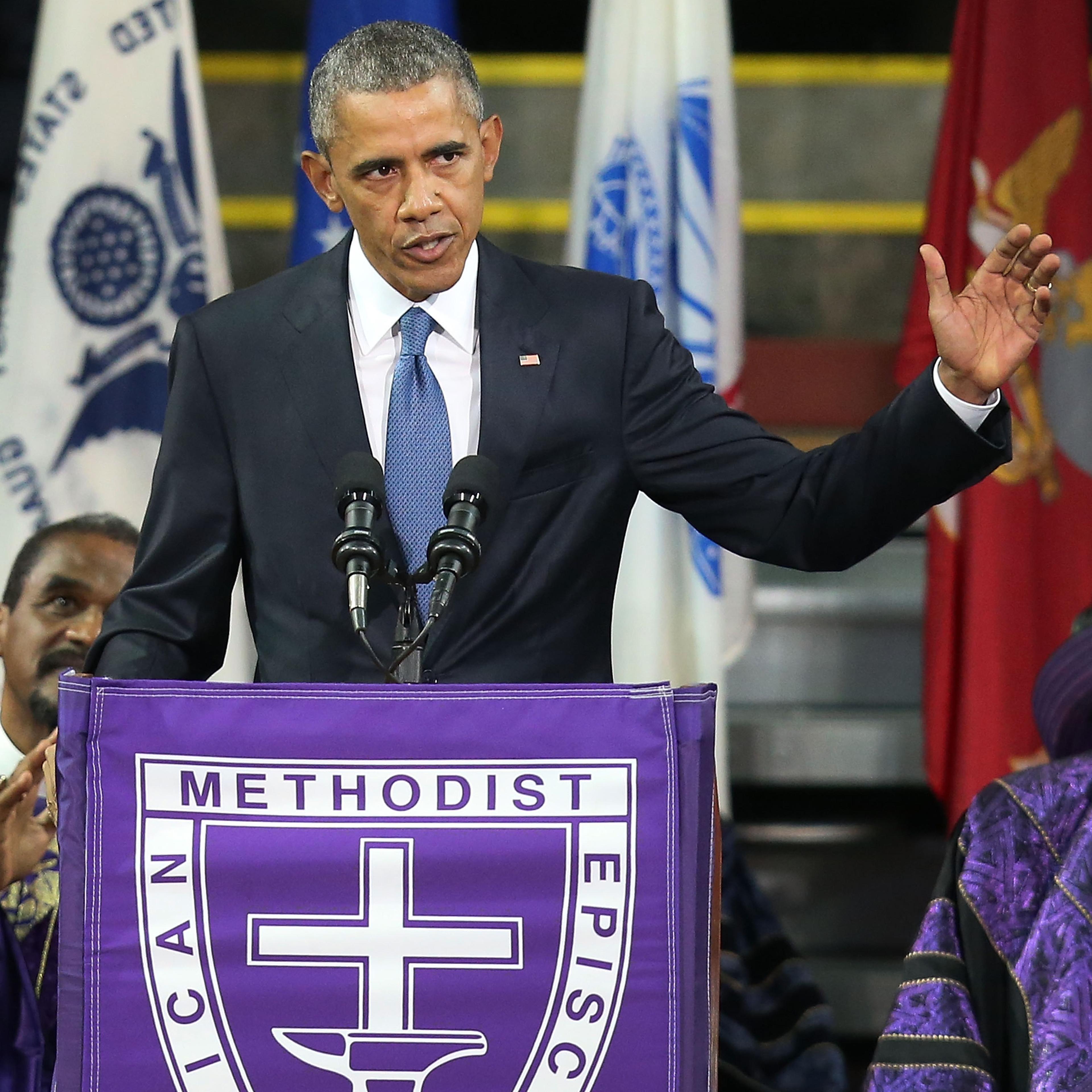 President Obama Funeral Clementa Pinckney